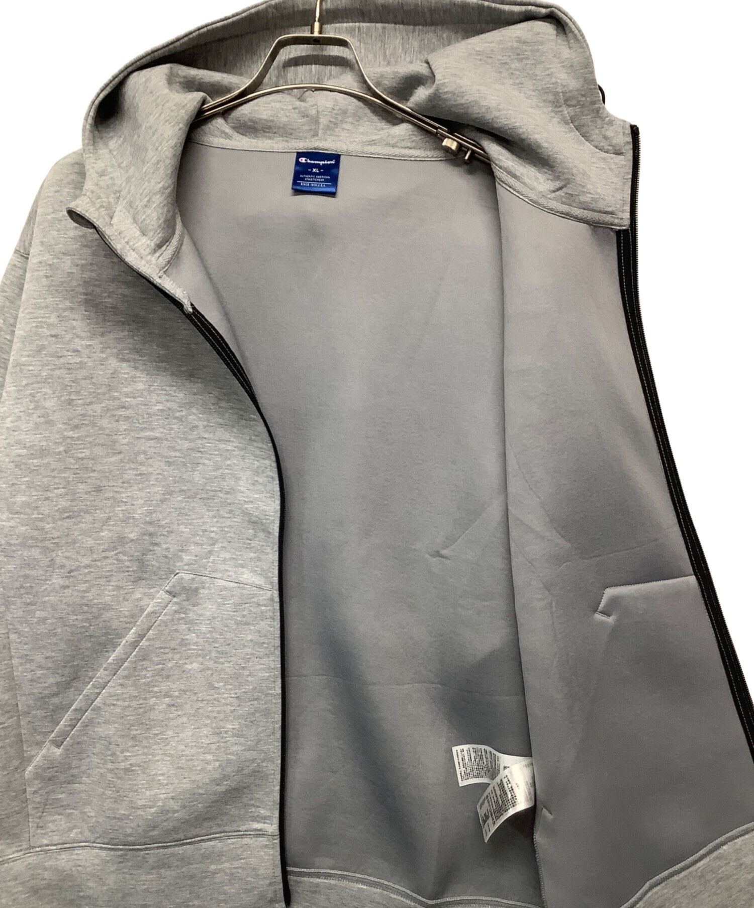 中古・古着通販】Champion (チャンピオン) ジップパーカー グレー