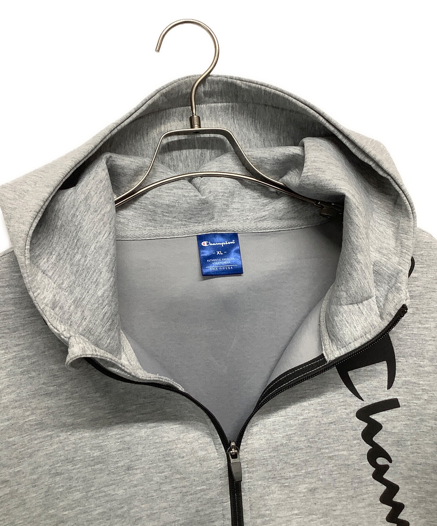 Champion MASTERPIECE SOUND パーカー L 霜降りグレー 中古・古着通販】Champion (チャンピオン) ジップパーカー グレー