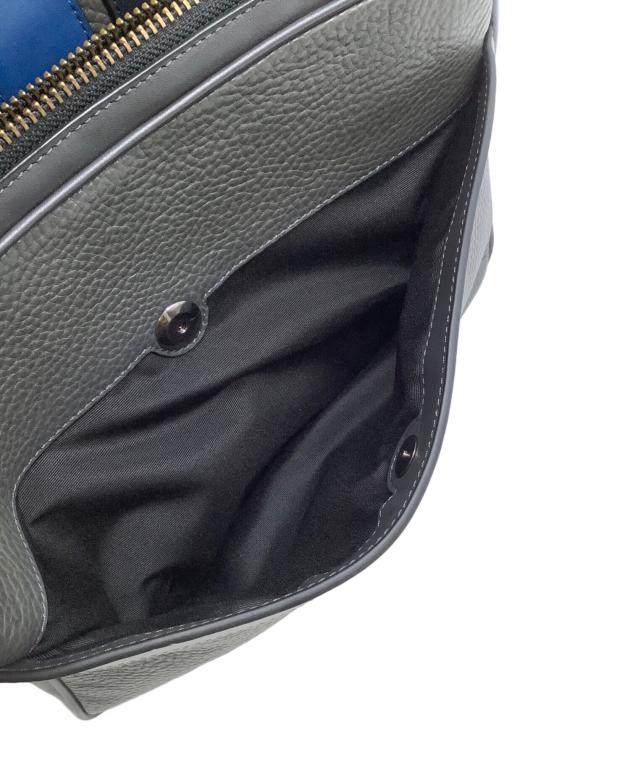 中古・古着通販】COACH (コーチ) リュック グレー×ブルー｜ブランド