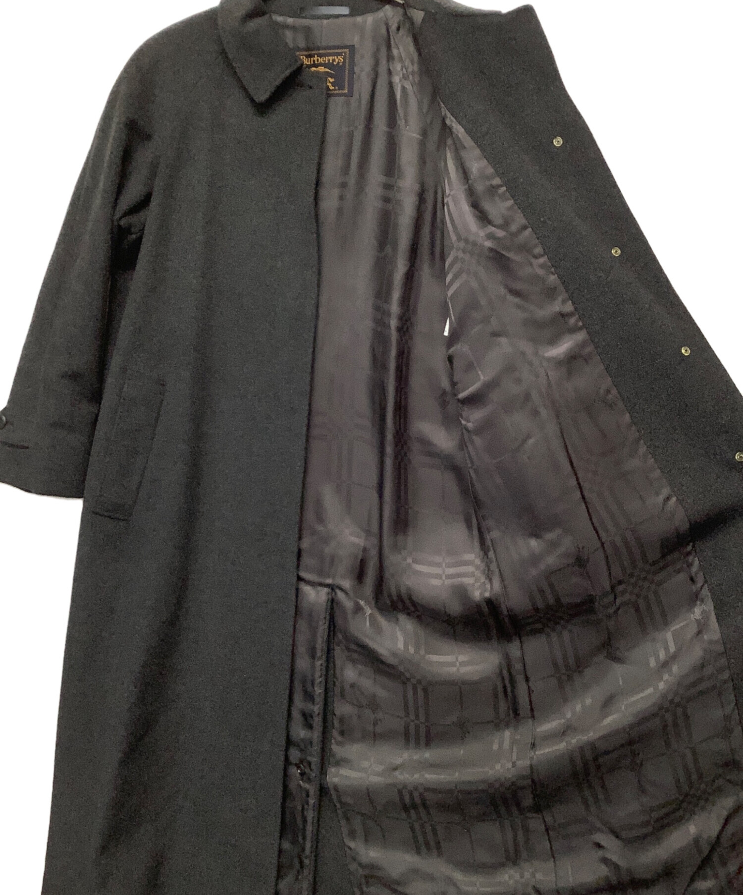 中古・古着通販】BURBERRY (バーバリー) カシミヤステンカラーコート