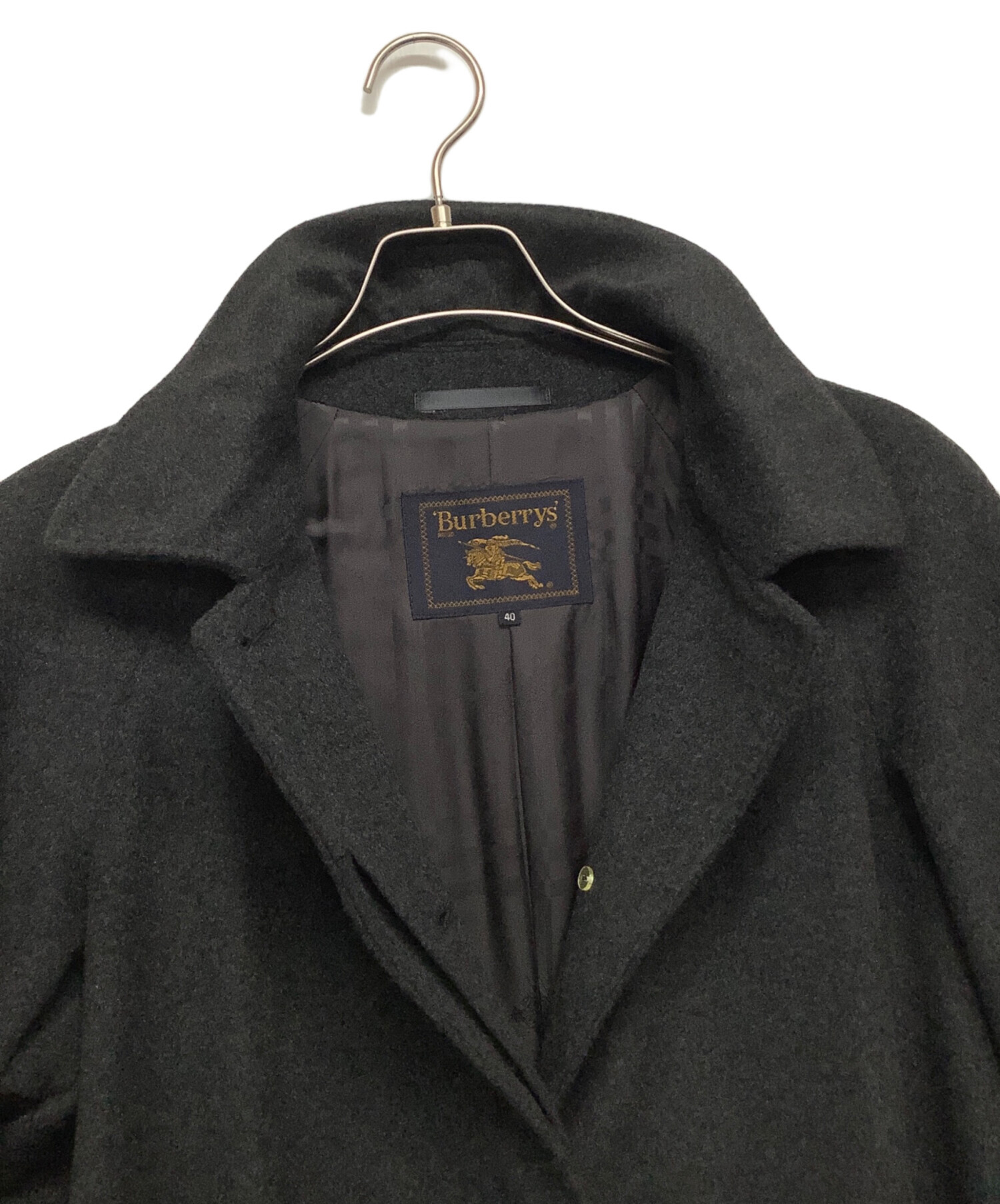 中古・古着通販】BURBERRY (バーバリー) カシミヤステンカラーコート