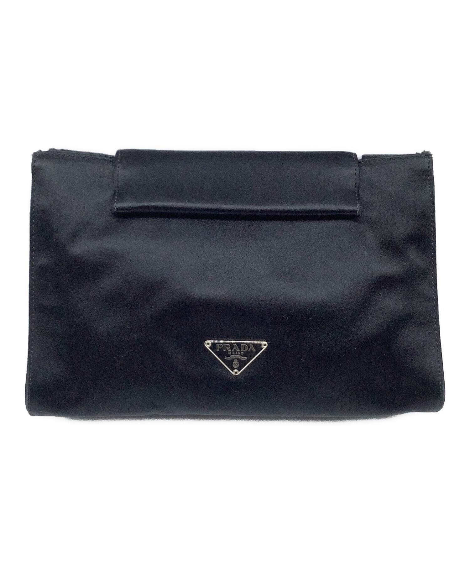 中古・古着通販】PRADA (プラダ) コスメポーチ ブラック｜ブランド