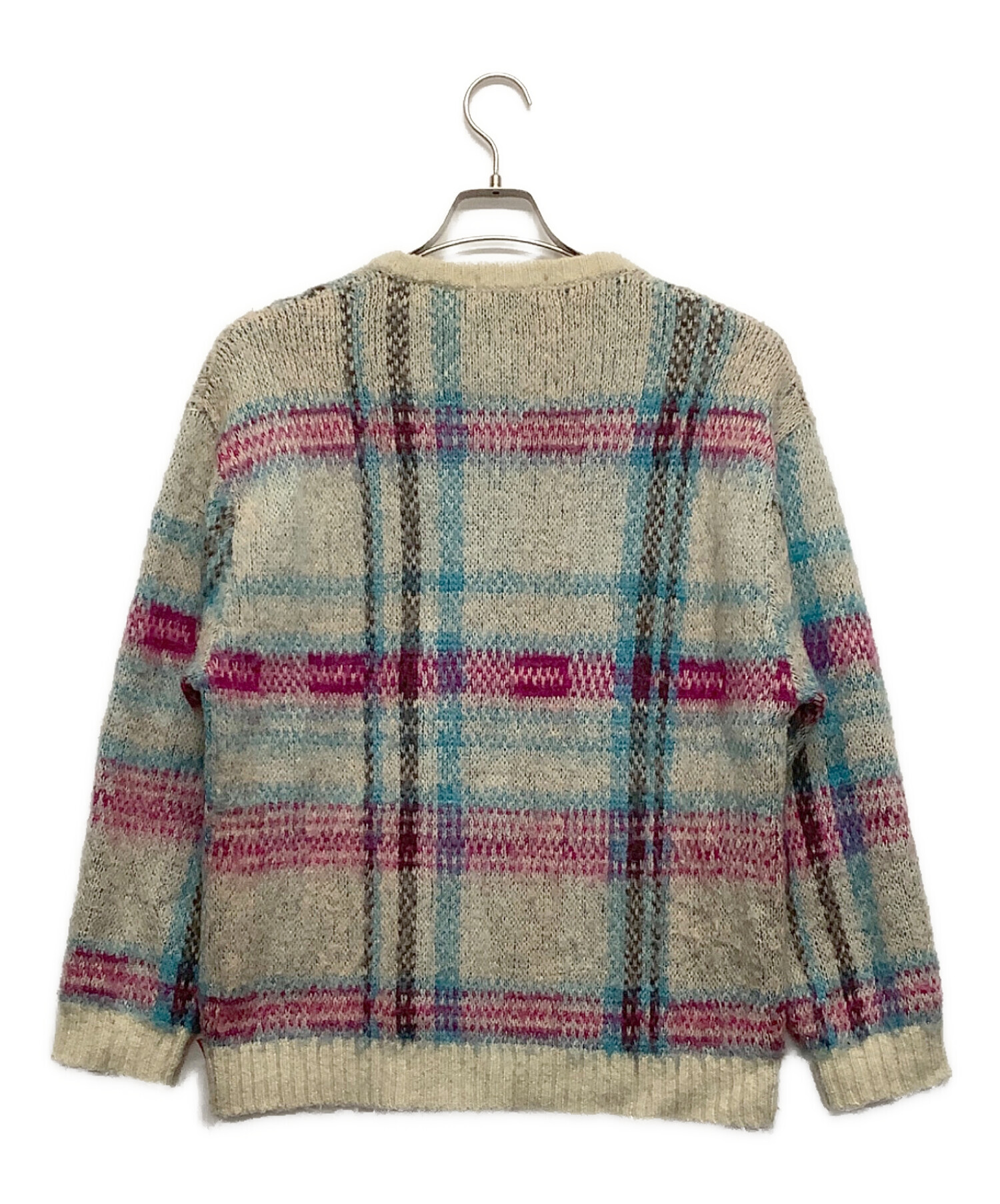 中古・古着通販】Supreme (シュプリーム) 厚手ニット ベージュ×ピンク 