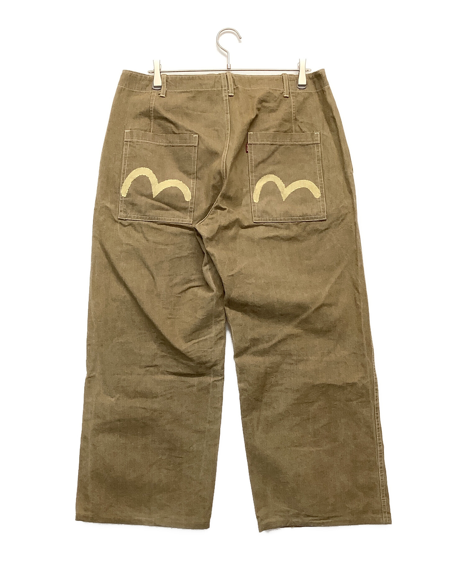 中古・古着通販】EVISU (エヴィス) デニムパンツ ブラウン サイズ:36