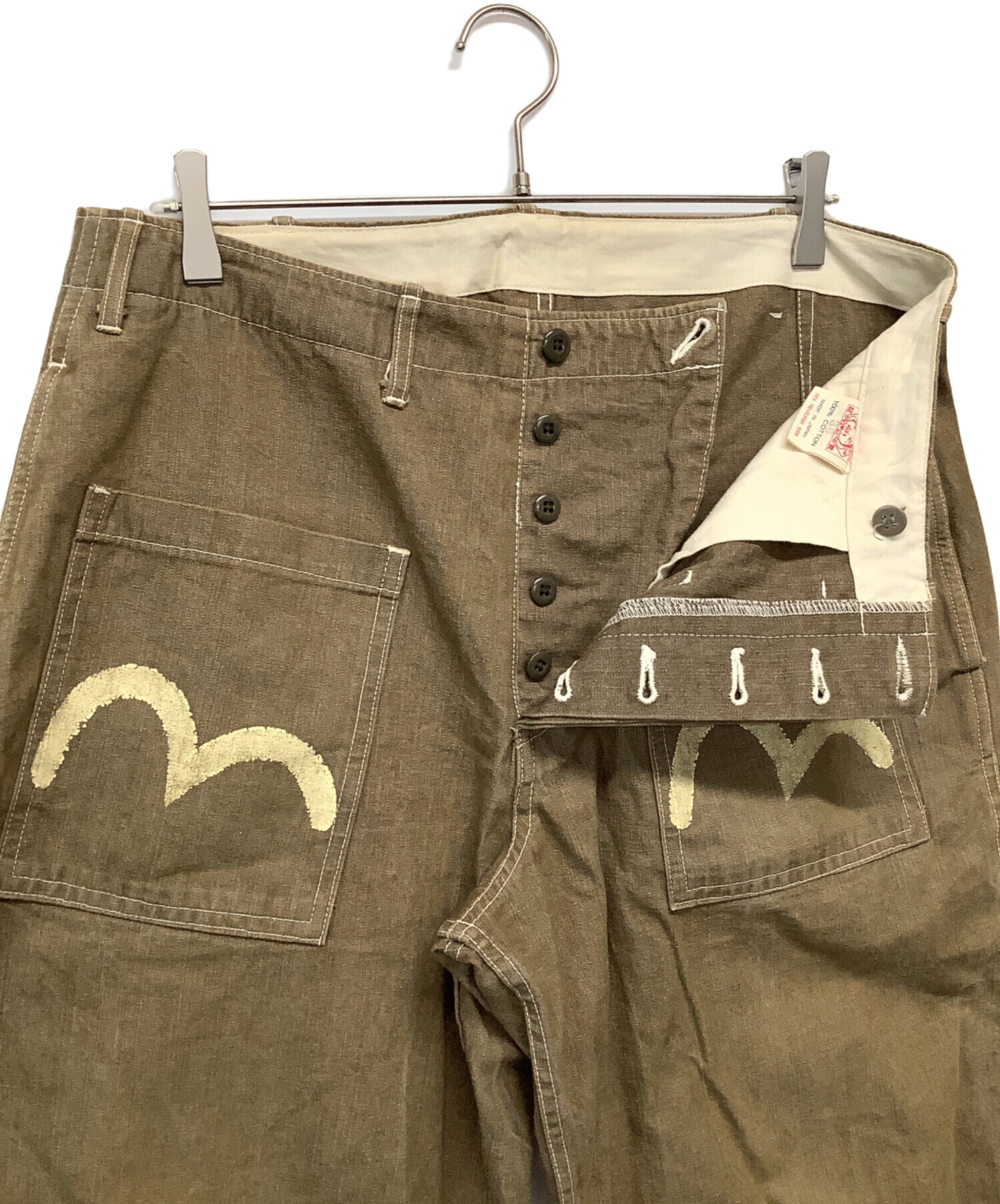 パンツ evisu used 中古・古着通販】EVISU (エヴィス) デニムパンツ ブラウン サイズ:36