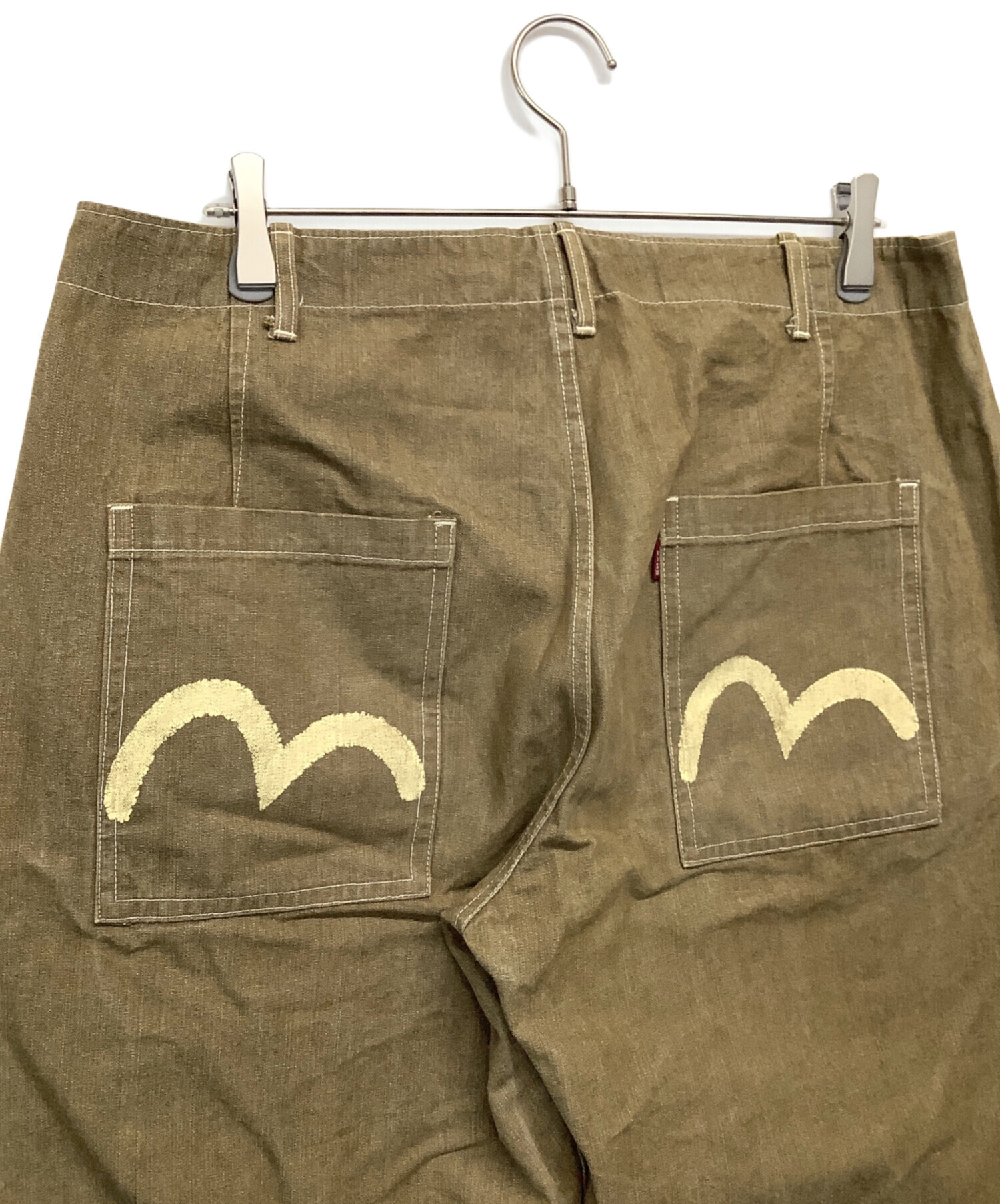 中古・古着通販】EVISU (エヴィス) デニムパンツ ブラウン サイズ:36