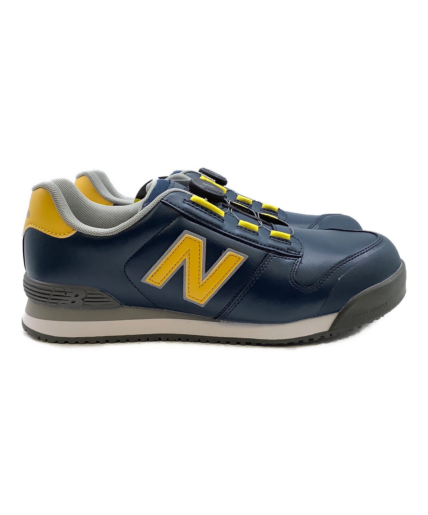 New Balance 安全靴 ネイビー/イエロー 中古・古着通販】NEW BALANCE (ニューバランス) 安全靴 ネイビー