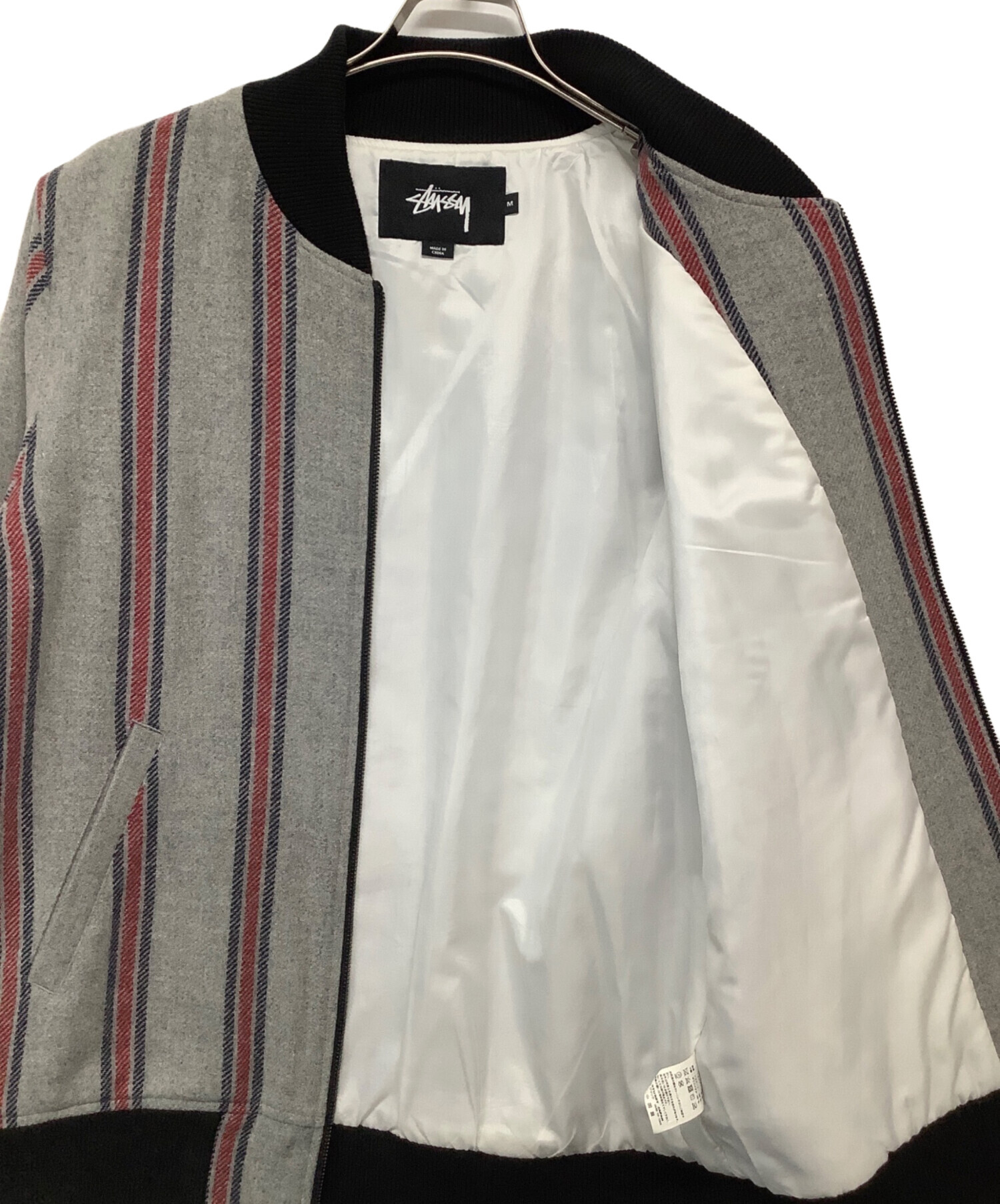 中古・古着通販】stussy (ステューシー) ジップジャケット グレー