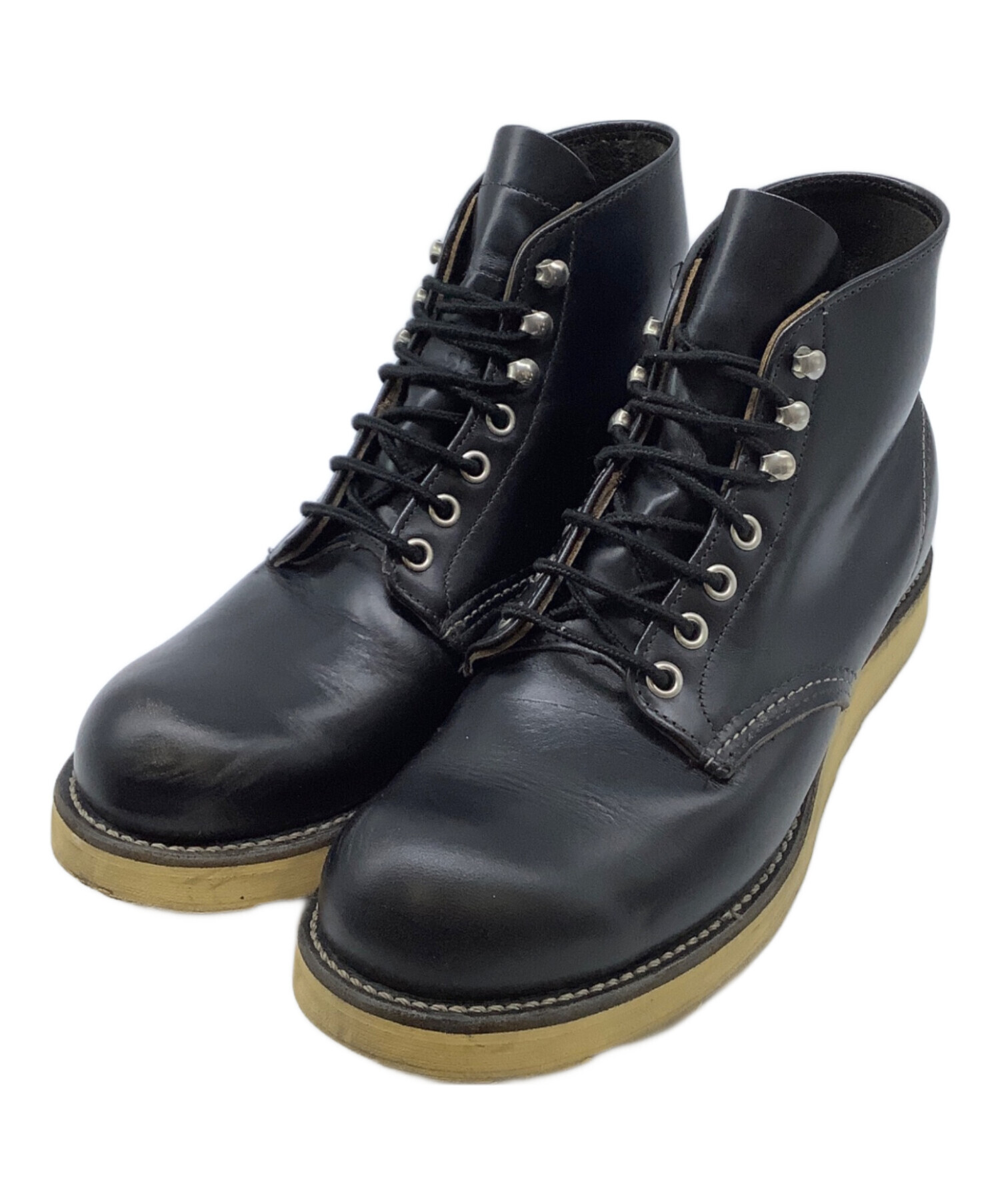 REDWING レッドウィング ブーツ 27cm 黒 【古着】【中古】 中古・古着通販】RED WING (レッドウィング) ショートブーツ ブラック