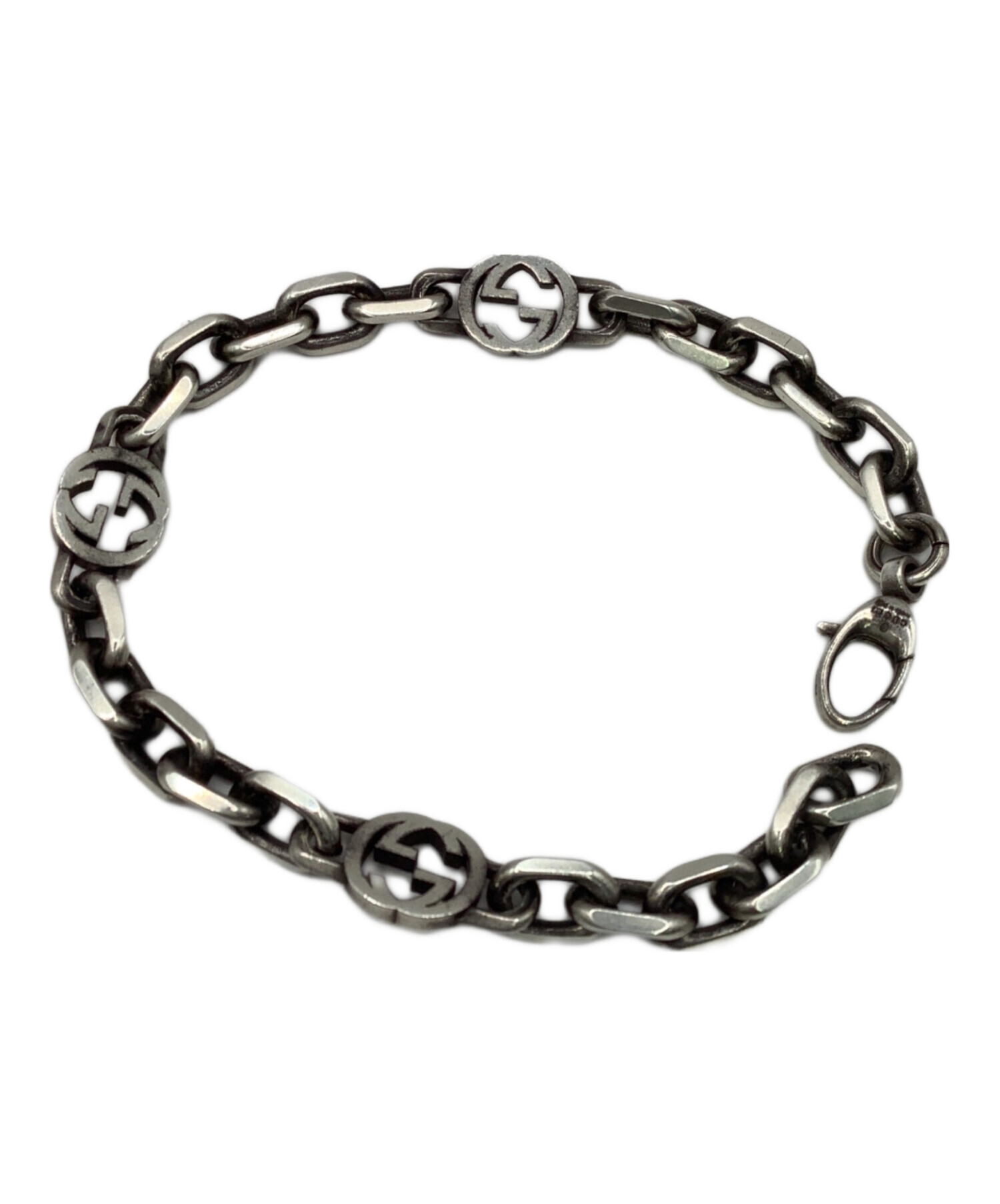 中古・古着通販】GUCCI (グッチ) インターロッキングブレスレット 