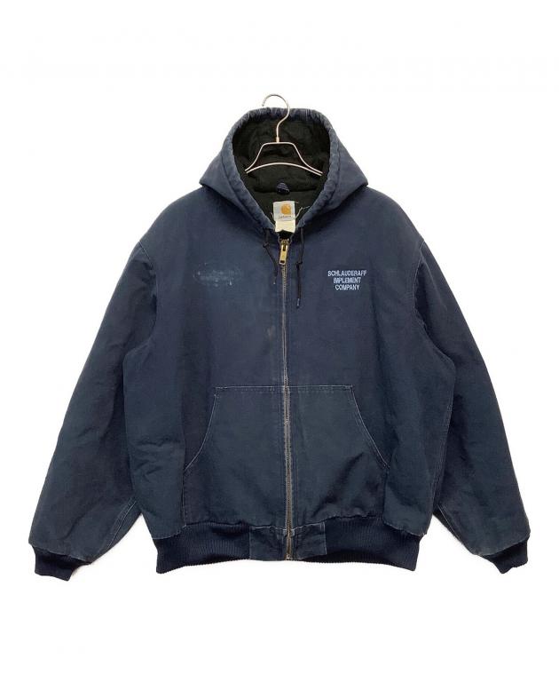 ね*む様 Carhartt アクティブジャケット 企業ロゴ ネイビー 00's Carhartt アクティブジャケット 
