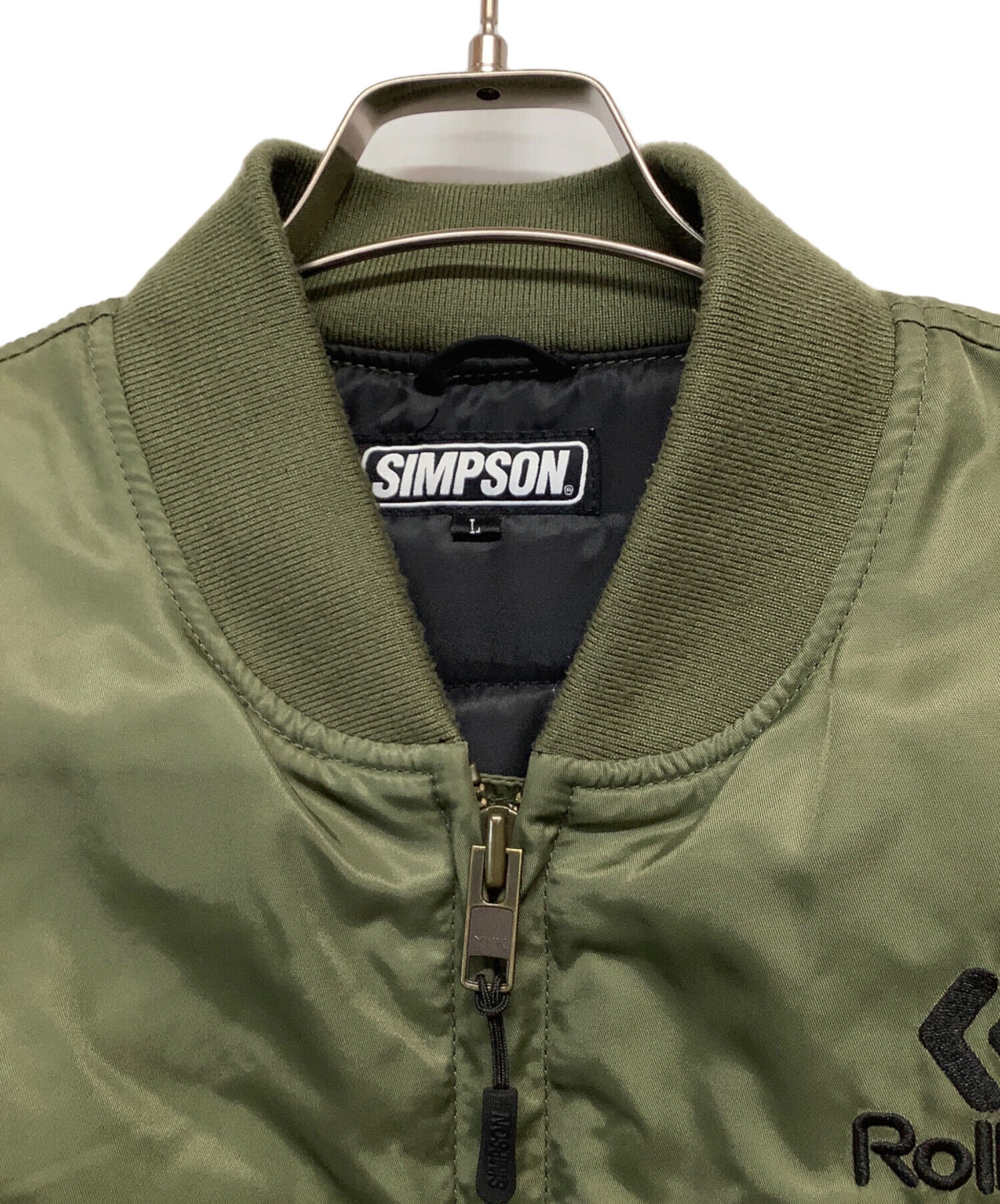中古・古着通販】SIMPSON (シンプソン) フライトジャケット オリーブ