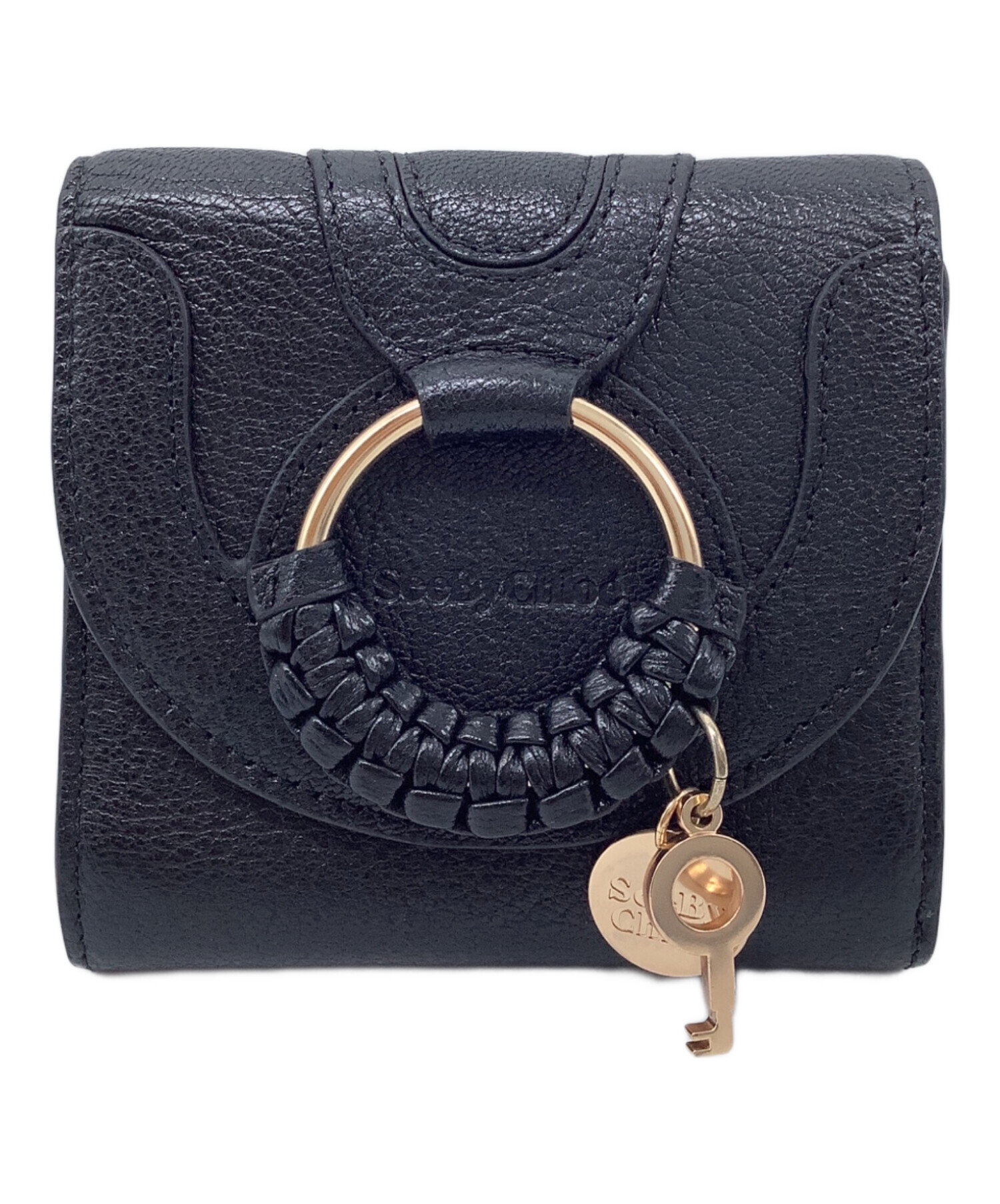 中古・古着通販】SEE BY CHLOE (シーバイクロエ) 3つ折り財布 ブラック