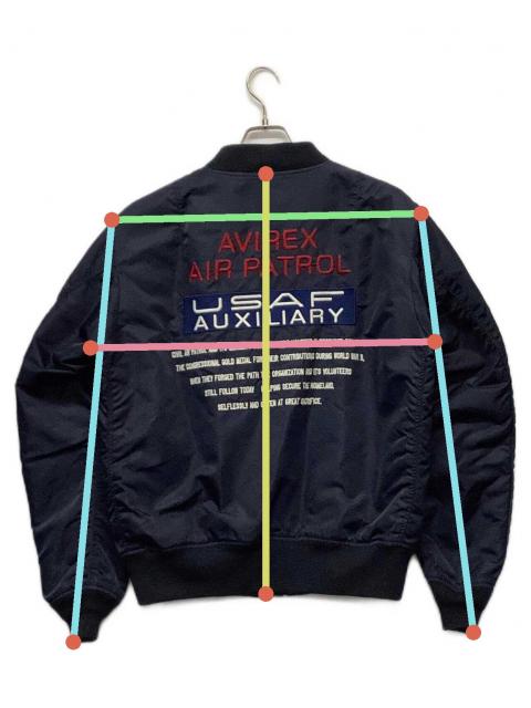 中古・古着通販】AVIREX (アヴィレックス) MA-1ジャケット ネイビー