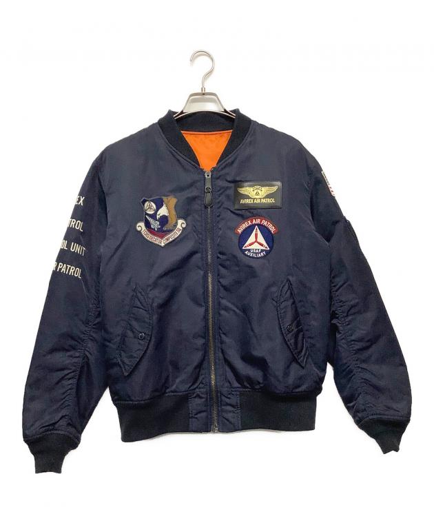 中古・古着通販】AVIREX (アヴィレックス) MA-1ジャケット ネイビー