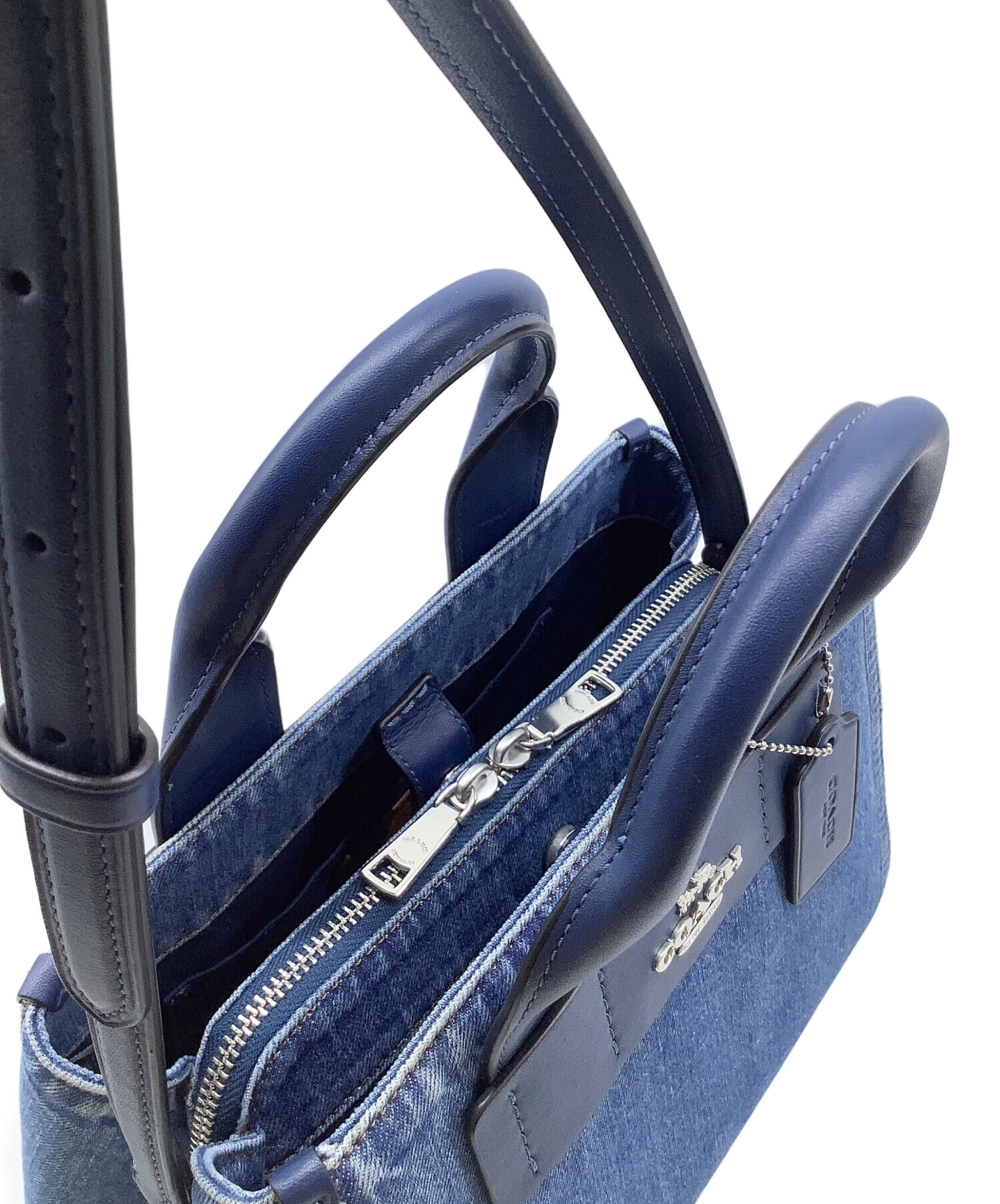 中古・古着通販】COACH (コーチ) カーリー キャリーオール バッグ