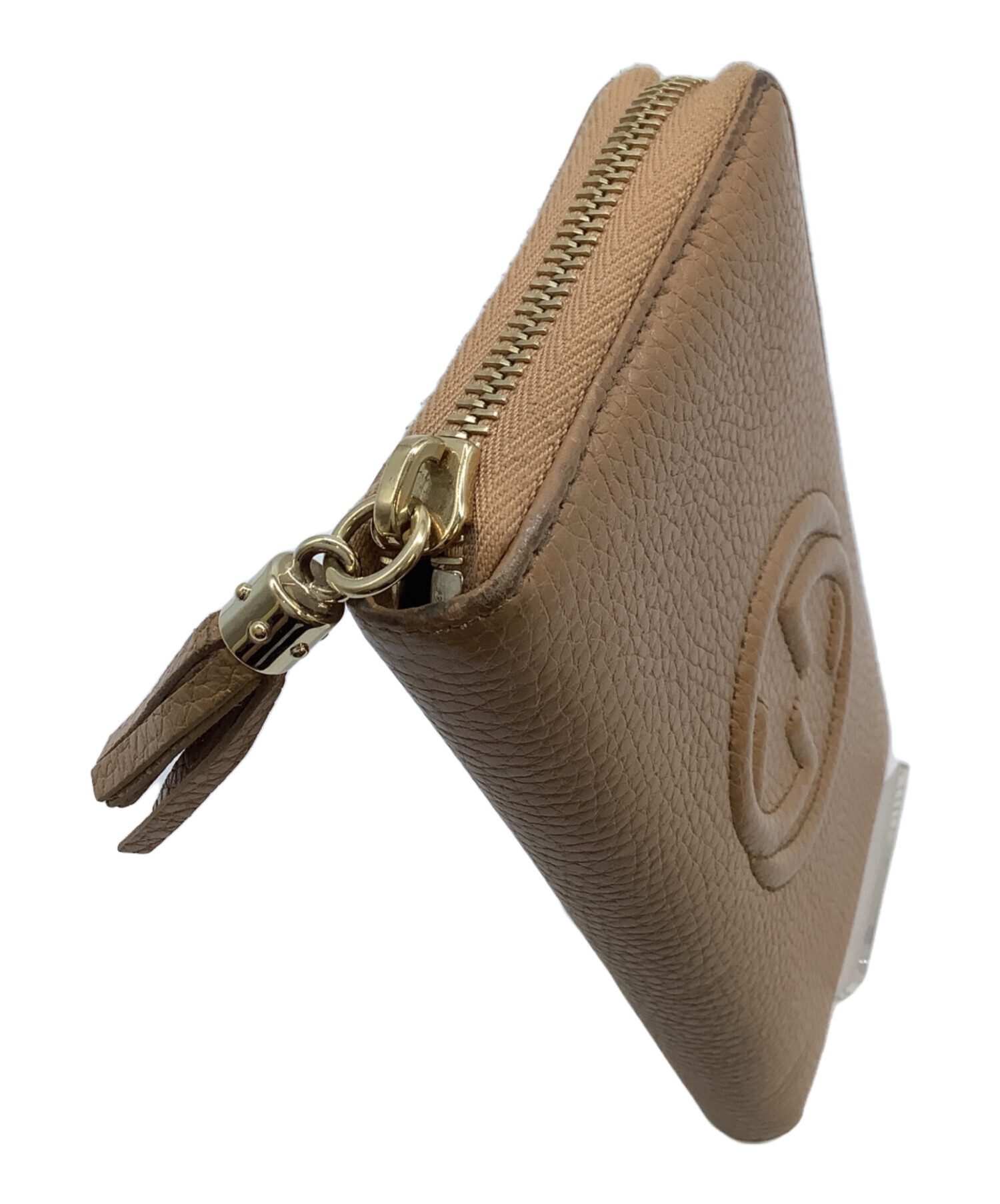グッチ ヴィンテージ ラウンドファスナー ロゴ プリント インターロッキング 中古・古着通販】GUCCI (グッチ) ラウンドファスナー財布GUCCI