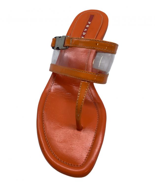 中古・古着通販】PRADA (プラダ) リネアロッサミュール PRADA オレンジ