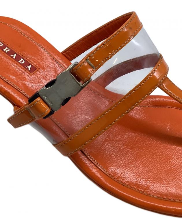 中古・古着通販】PRADA (プラダ) リネアロッサミュール PRADA オレンジ