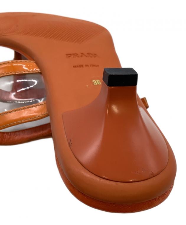 中古・古着通販】PRADA (プラダ) リネアロッサミュール PRADA オレンジ