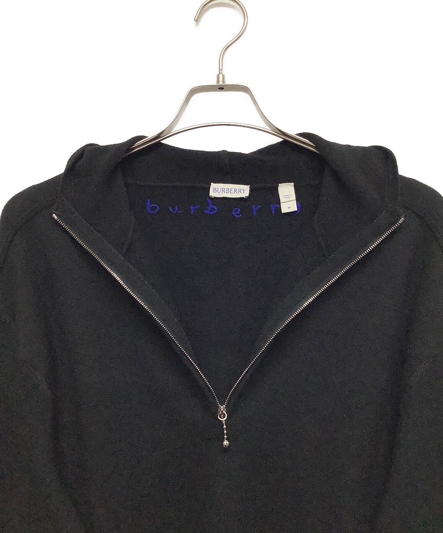中古・古着通販】BURBERRY (バーバリー) ウール ハーフジップセーター