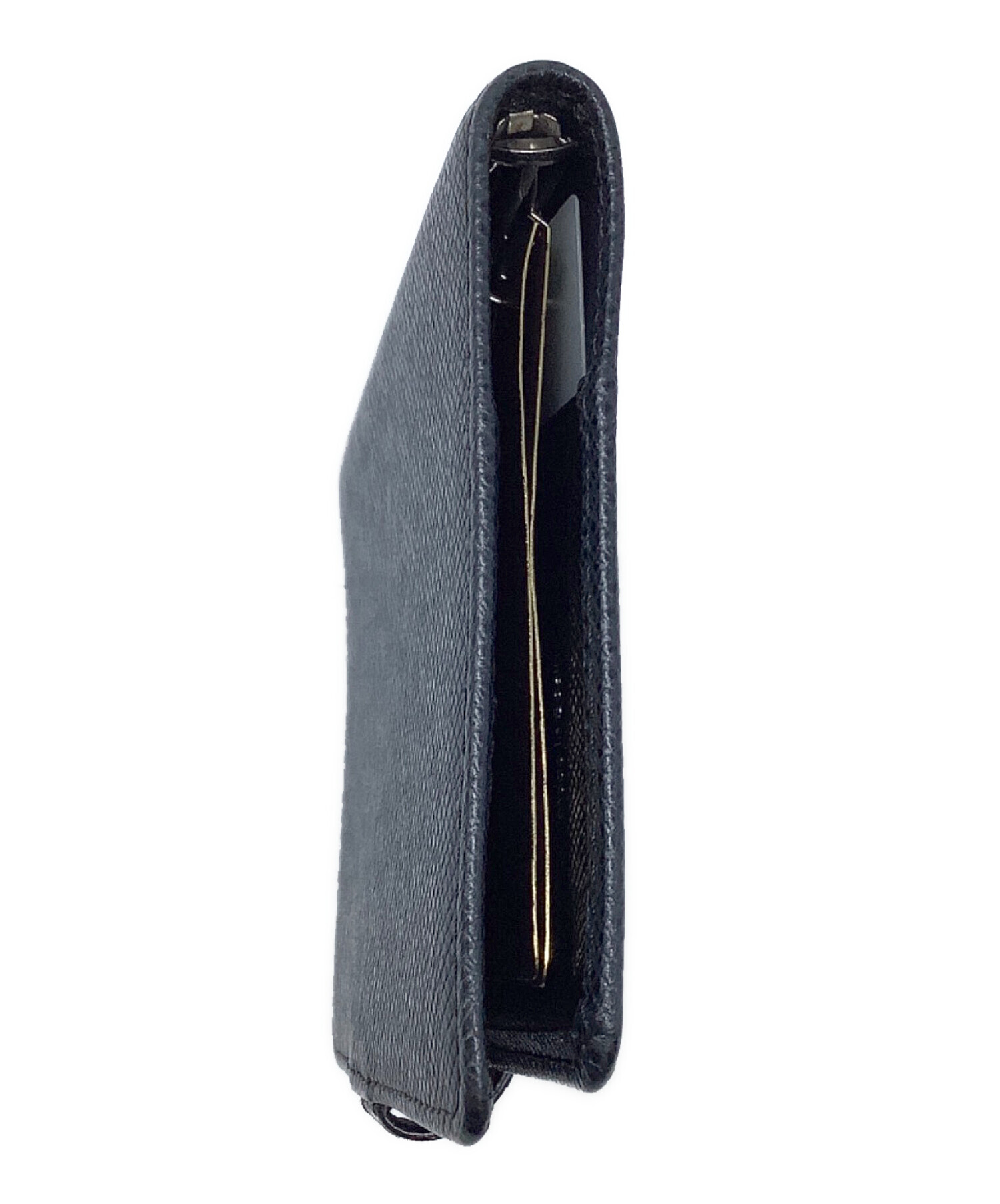 VUITTONの手帳 中古・古着通販】LOUIS VUITTON (ルイ ヴィトン) 手帳カバー ブラック