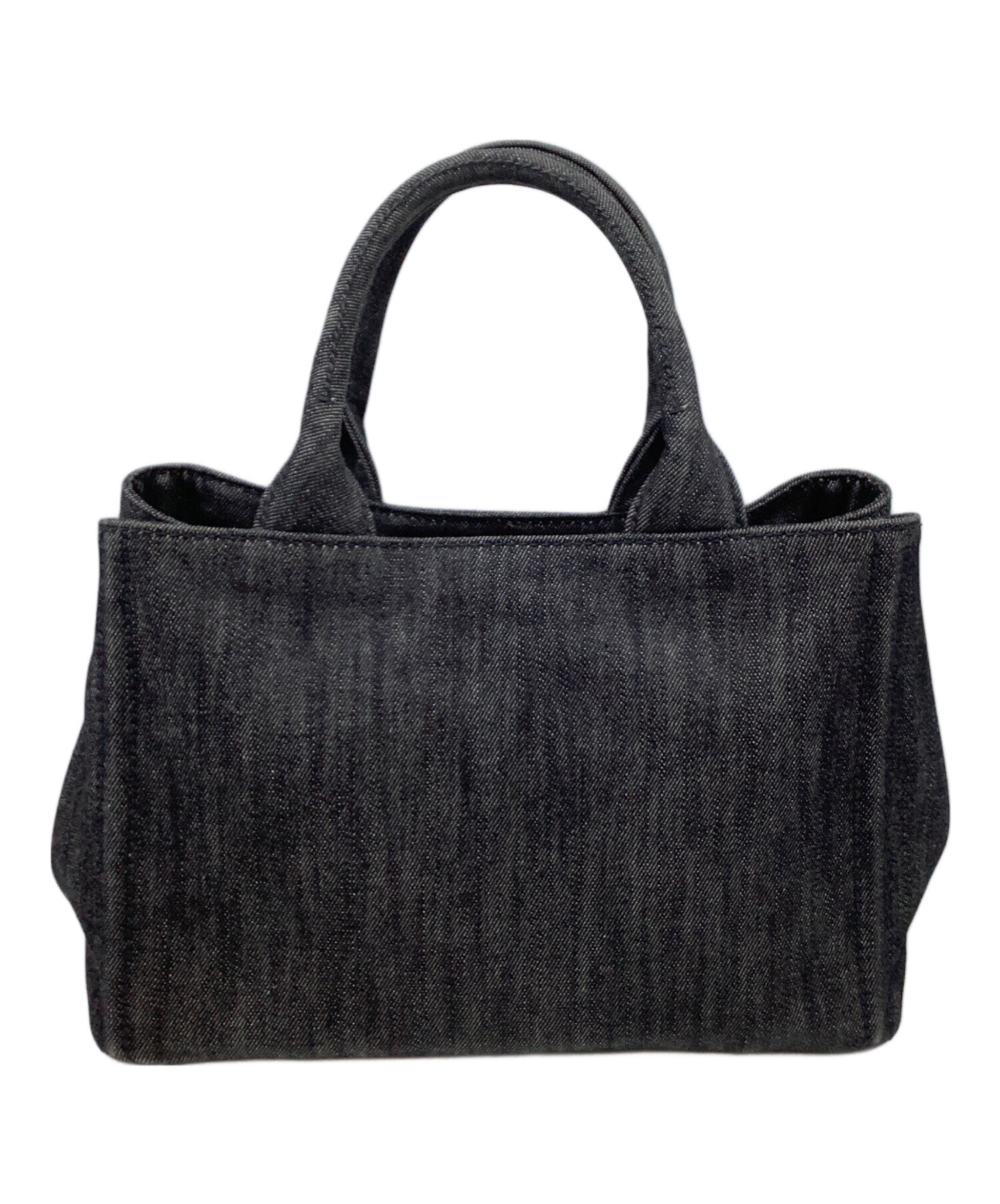中古・古着通販】PRADA (プラダ) デニムロボットカナパハンドバッグ