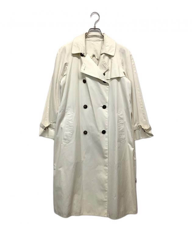 バーバリー白トレンチコート38 中古・古着通販】BURBERRY (バーバリー) トレンチコート ホワイト