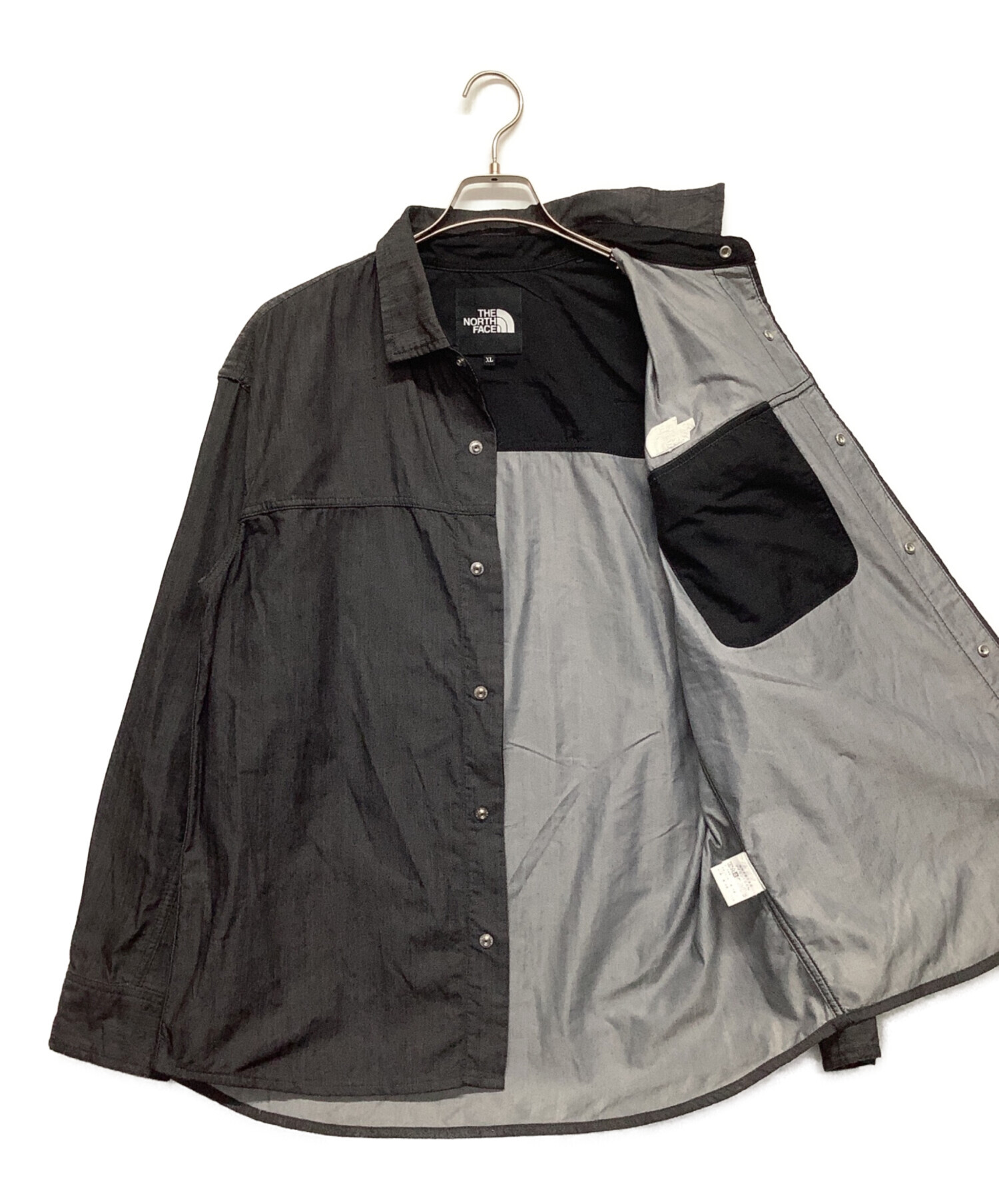 THE NORTH FACE NR72130 XL ダークグレー 長袖シャツ 中古・古着通販】THE NORTH FACE (ザ ノース フェイス) 長袖シャツ