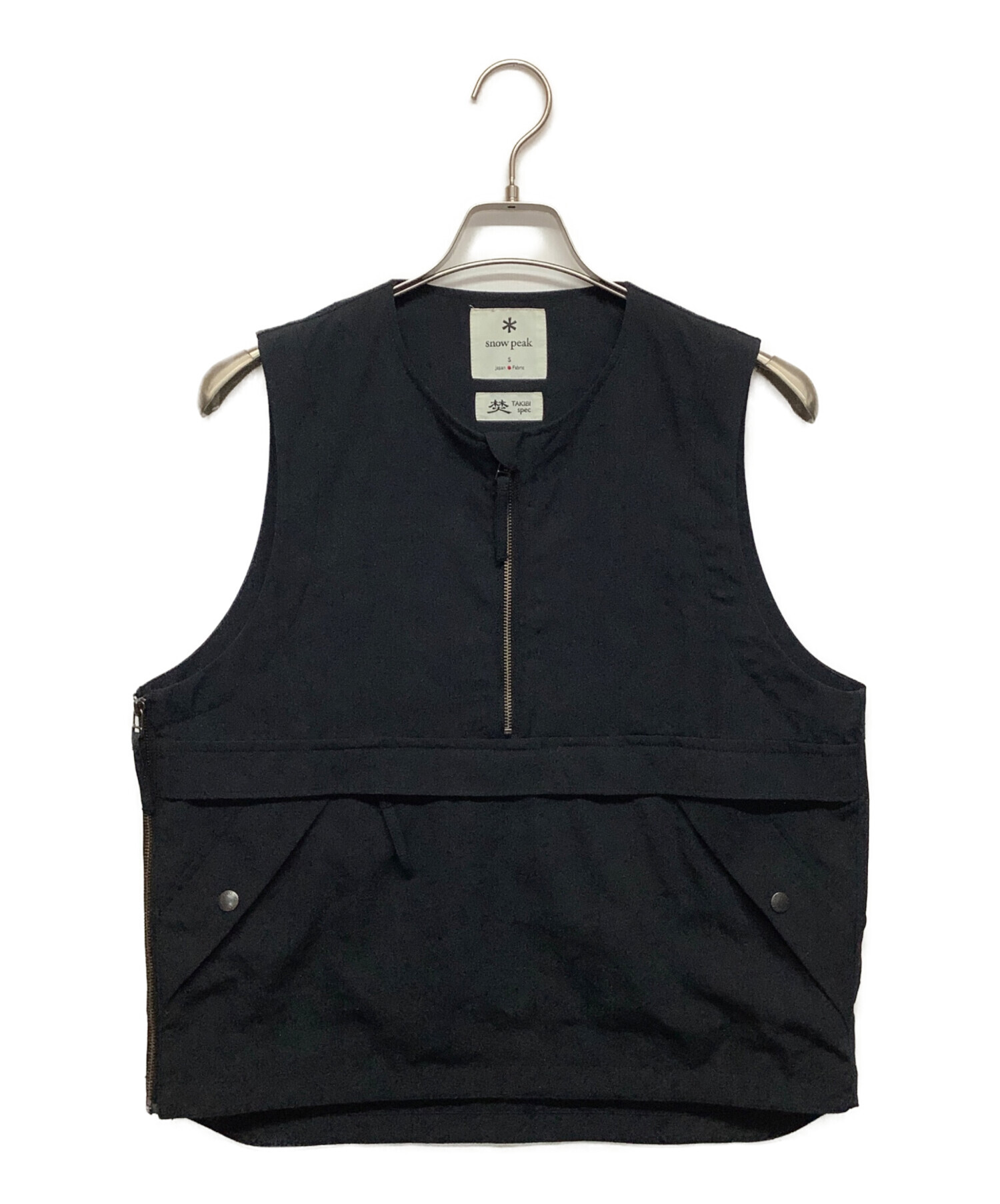  peak TAKIBI SPEC ベスト ブラック 中古・古着通販】Snow peak (スノーピーク) ベスト TAKIBI Weather