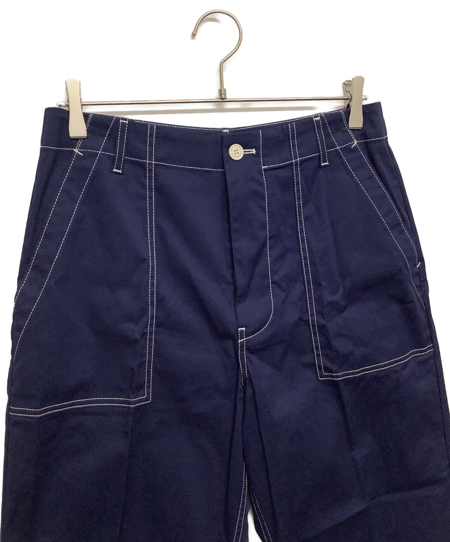 中古・古着通販】MONCLER (モンクレール) クロップドパンツ ネイビー
