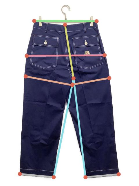 中古・古着通販】MONCLER (モンクレール) クロップドパンツ ネイビー