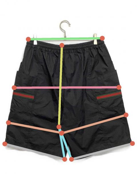 GUCCI グッチ ハーフパンツ シェリーライン 黒 ブラック Sサイズ 短パン 中古・古着通販】GUCCI (グッチ) シェリーラインショートパンツ