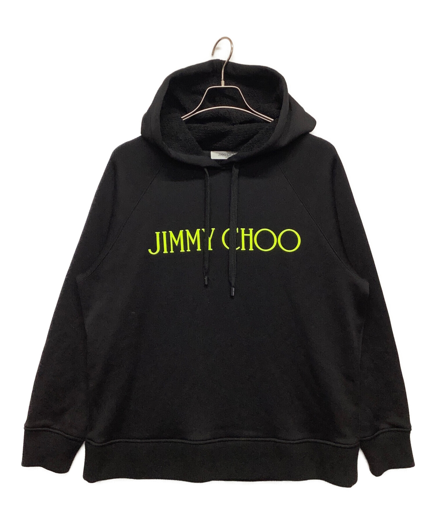 JIMMY CHOO ブラック パーカー M 中古・古着通販】JIMMY CHOO (ジミーチュウ) プルオーバーパーカー