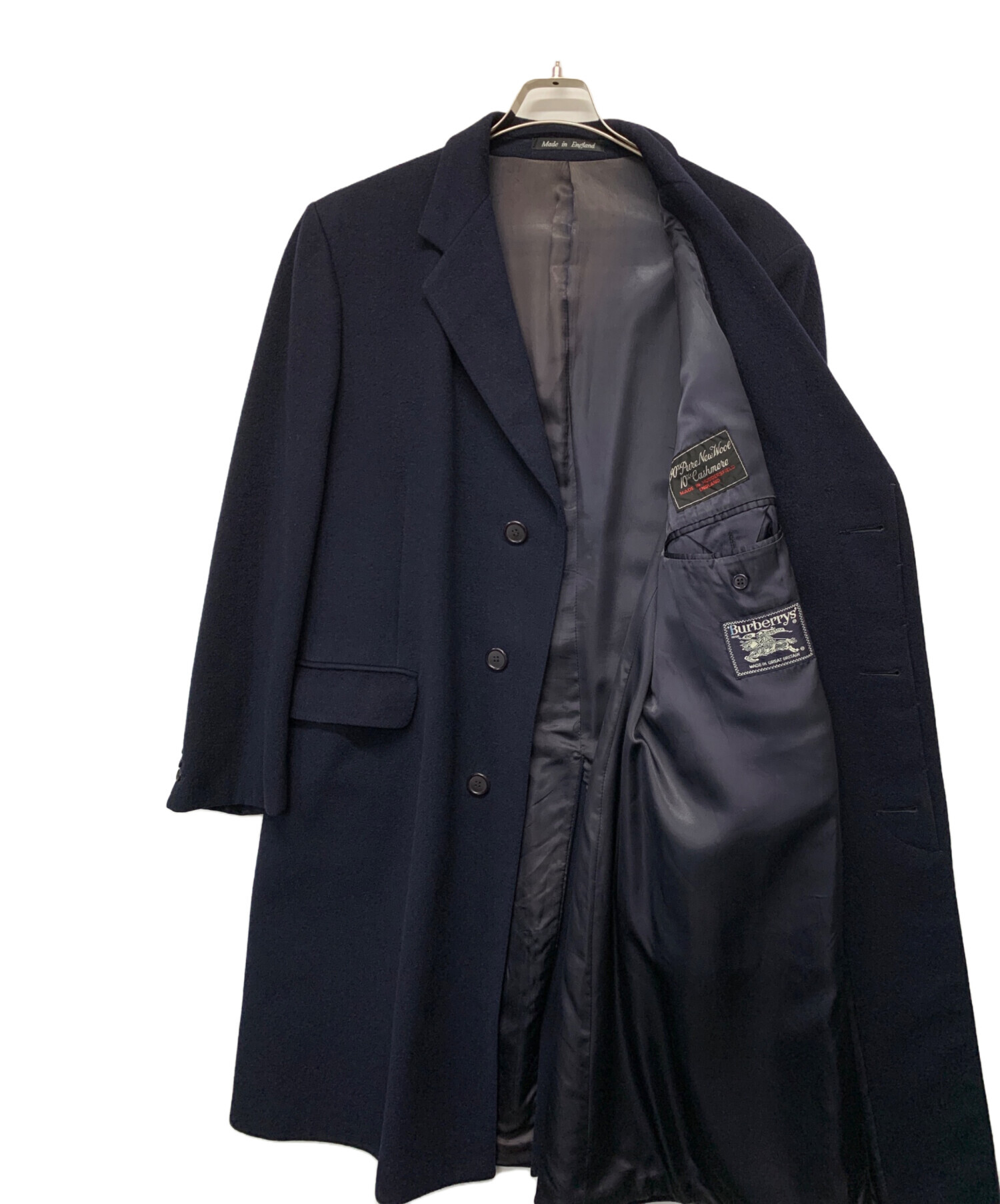BURBERRY ネイビー チェスターコート　11号サイズ 中古・古着通販】Burberry's (バーバリーズ) チェスターコート