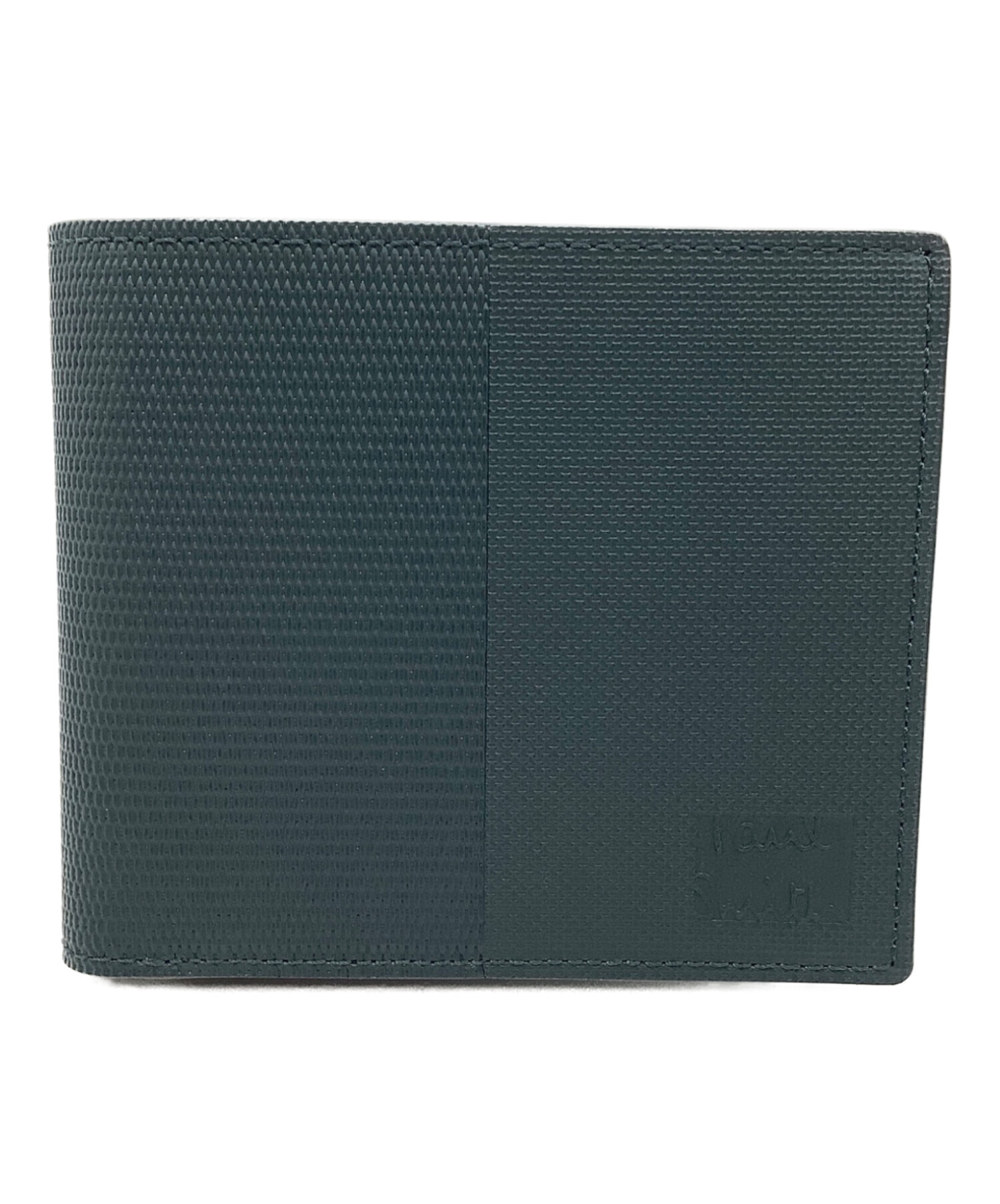 中古・古着通販】PAUL SMITH (ポールスミス) 2つ折り財布 グリーン 