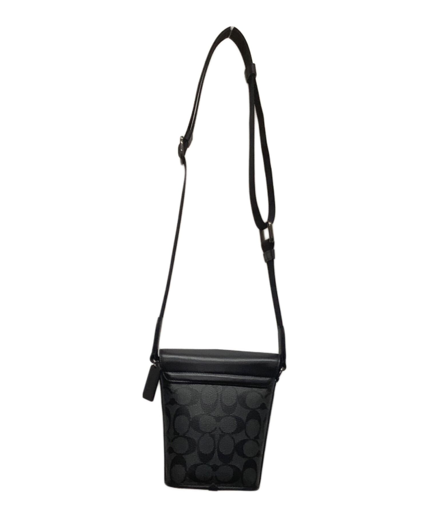 【未使用】 COACH シグネチャー サコッシュ クロスボディ 中古・古着通販】COACH (コーチ) シグネクチャーキャンバスクロス