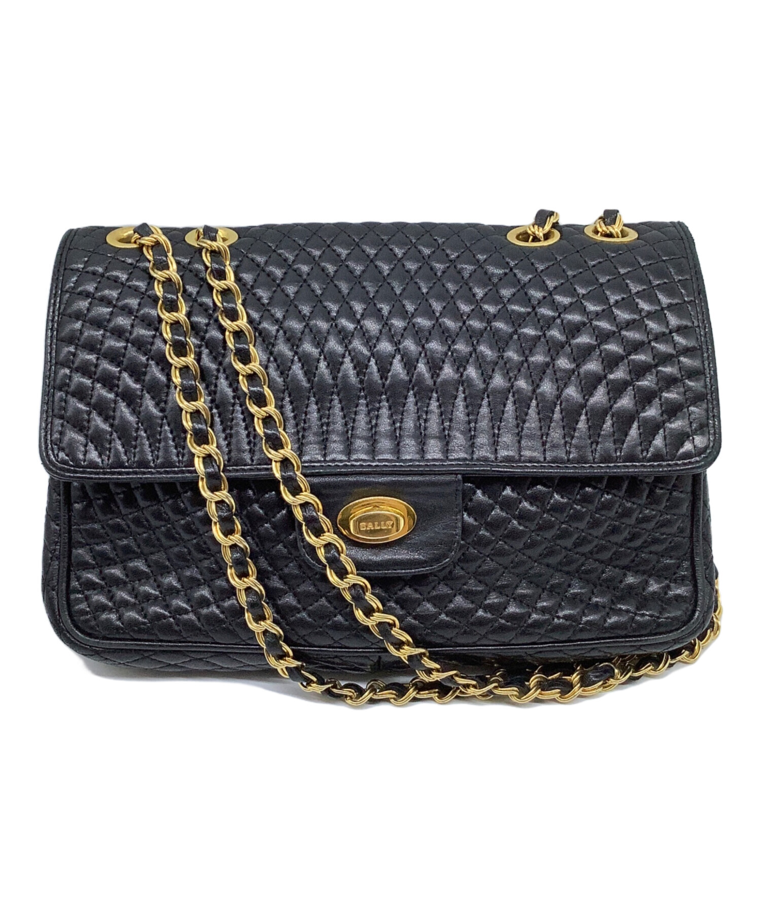 中古・古着通販】BALLY (バリー) キルティングチェーンショルダー