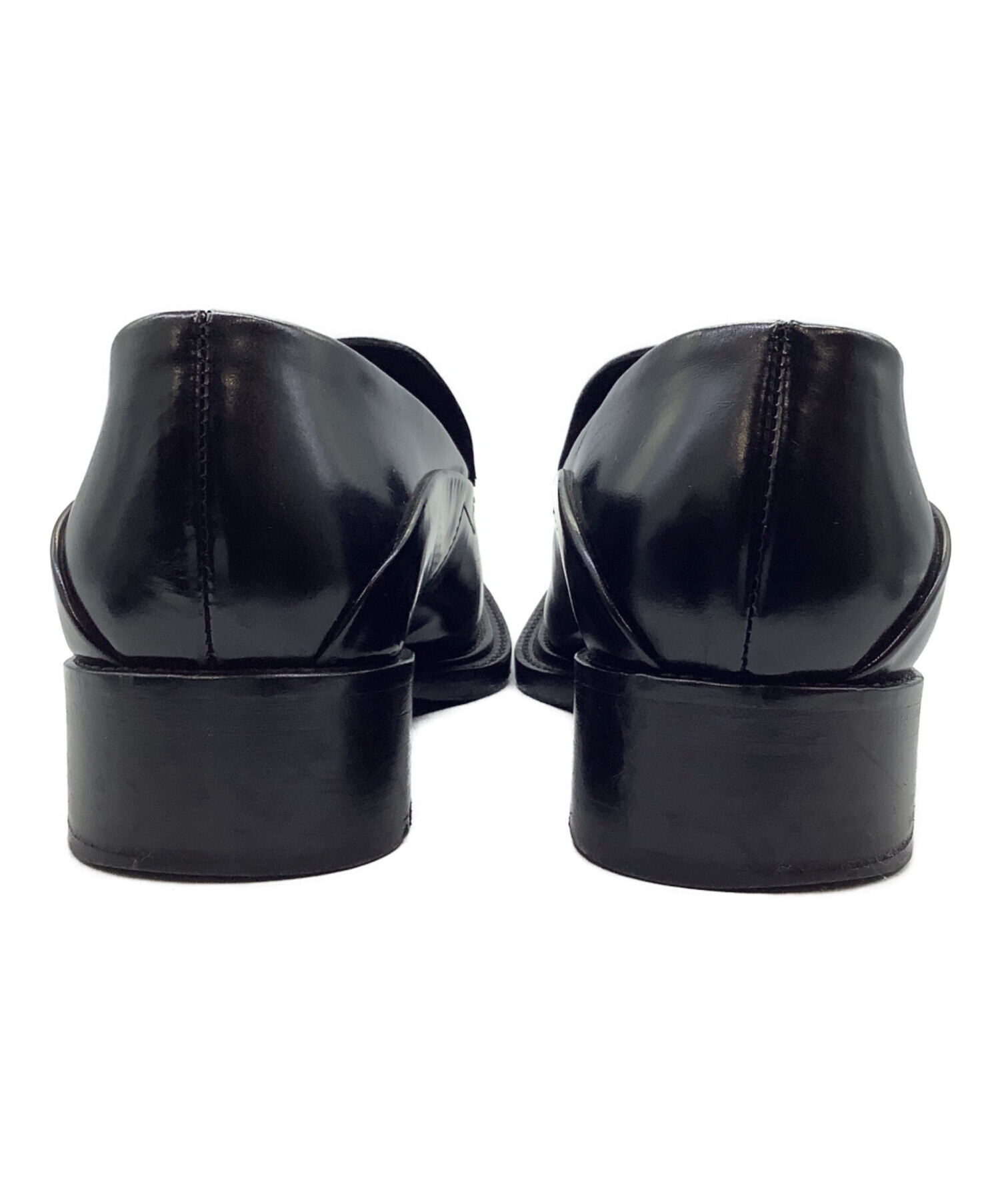 中古・古着通販】PRADA (プラダ) レザーシューズ ブラック サイズ:36