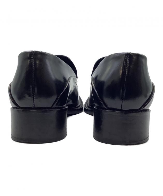中古・古着通販】PRADA (プラダ) レザーシューズ ブラック サイズ:36