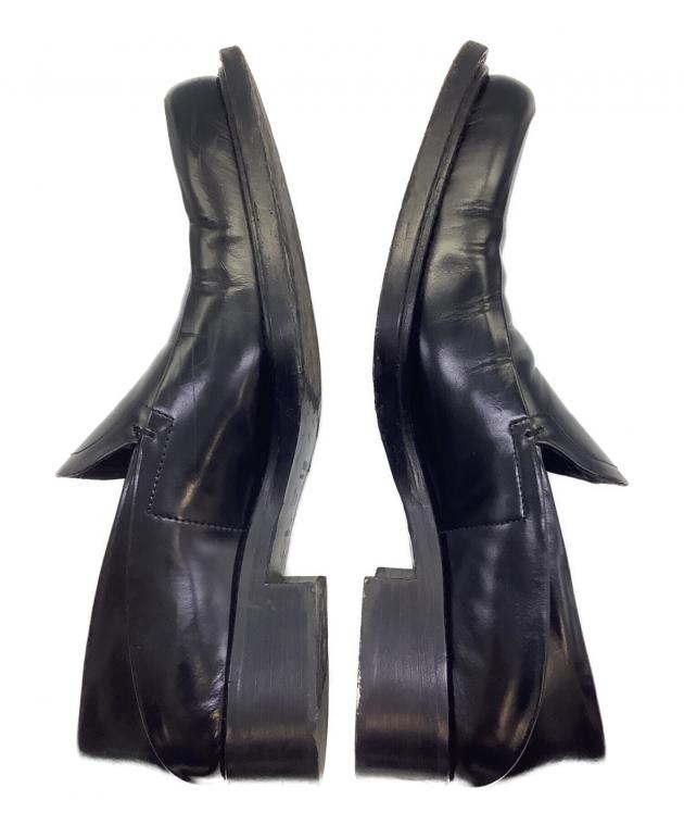 中古・古着通販】PRADA (プラダ) レザーシューズ ブラック サイズ:36