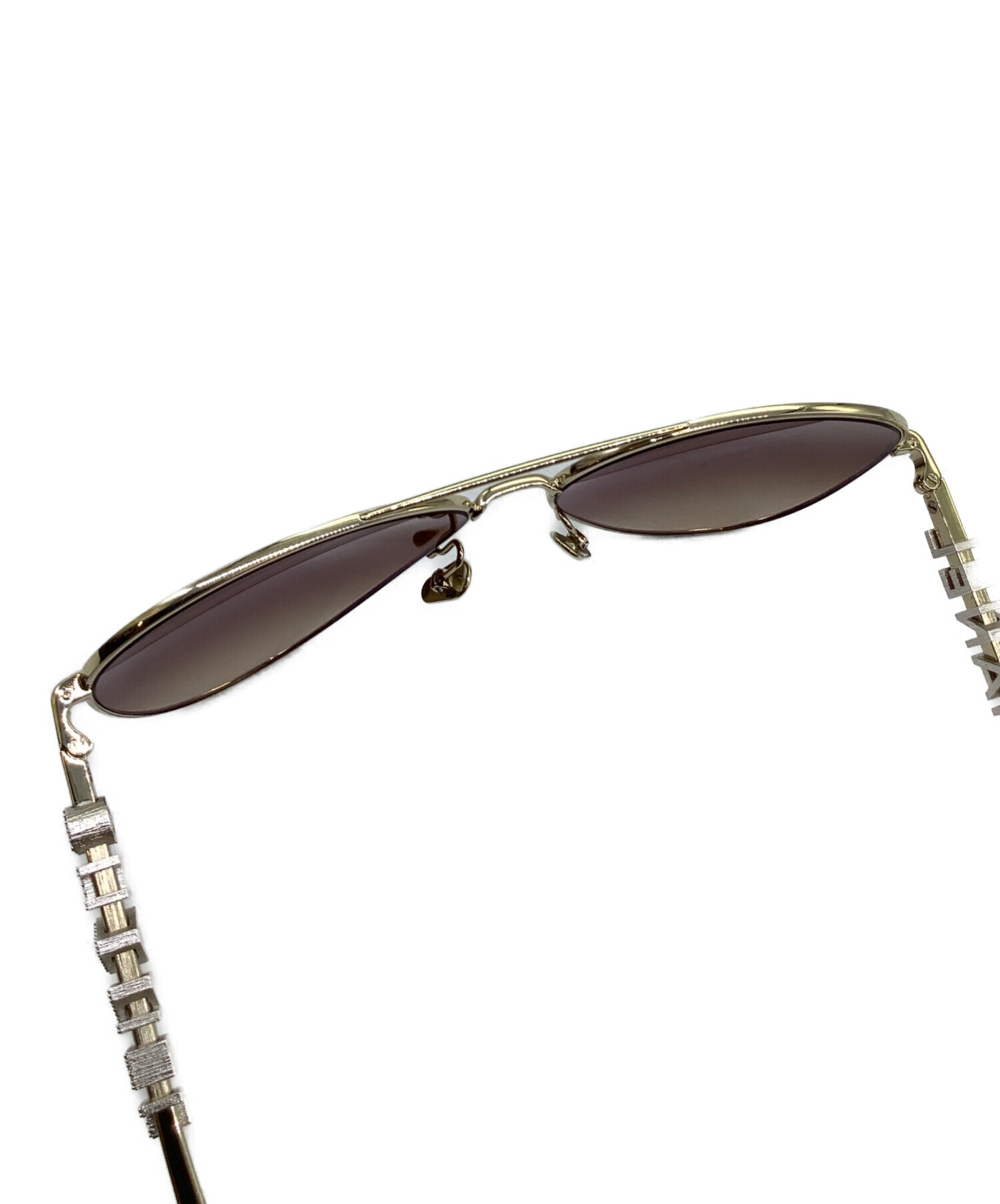 CHANEL シャネル ゴールドフレーム サングラス 中古・古着通販】CHANEL (シャネル) サングラス ゴールド×ブラウン