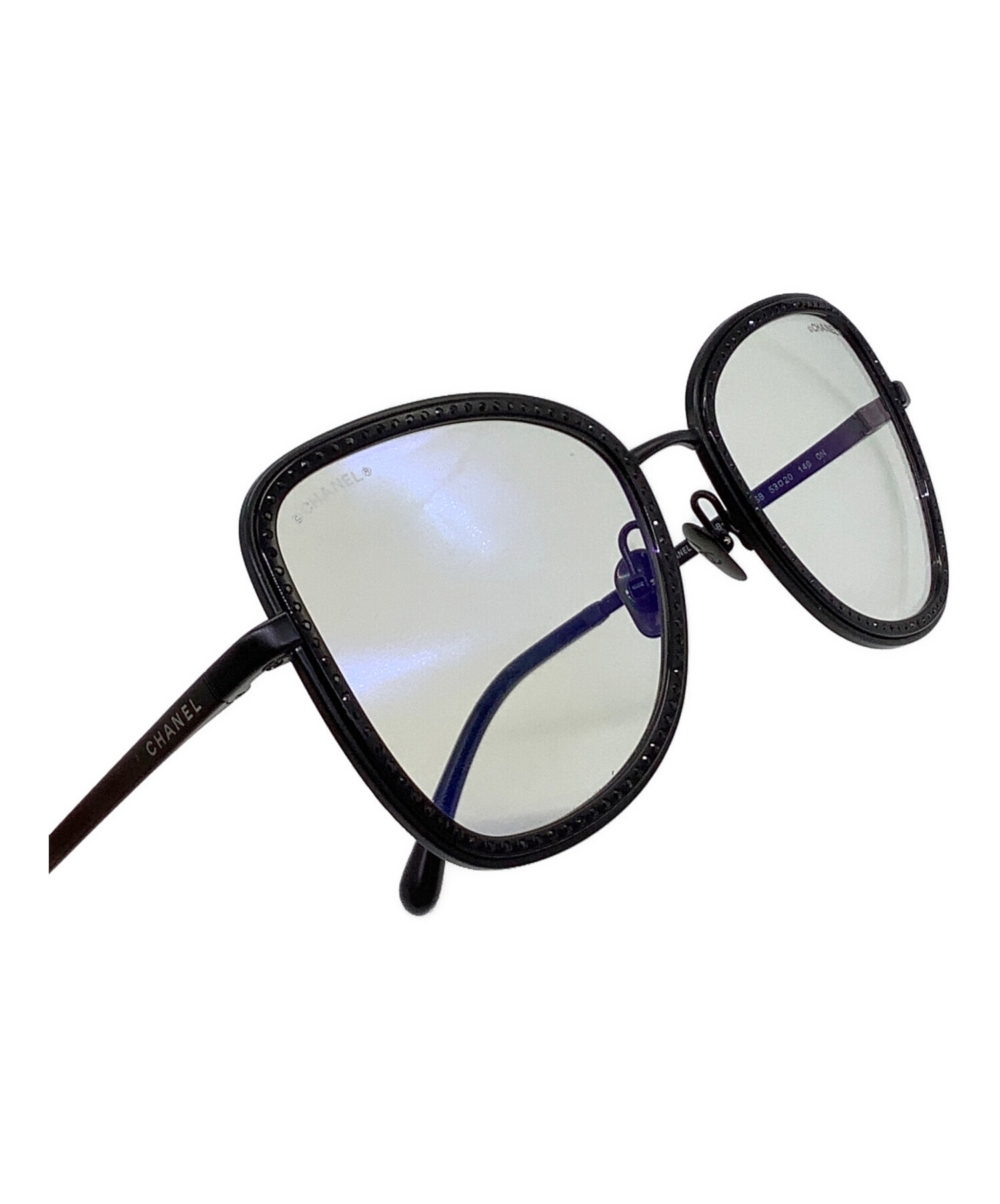 中古・古着通販】CHANEL (シャネル) 眼鏡 ブラック サイズ:53□20 