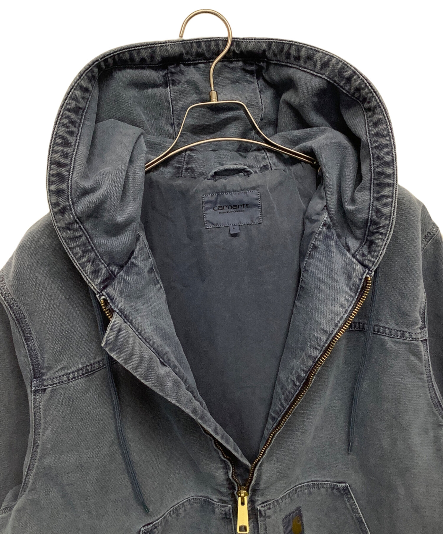中古・古着通販】CarHartt (カーハート) フーテッドデニムジャケット