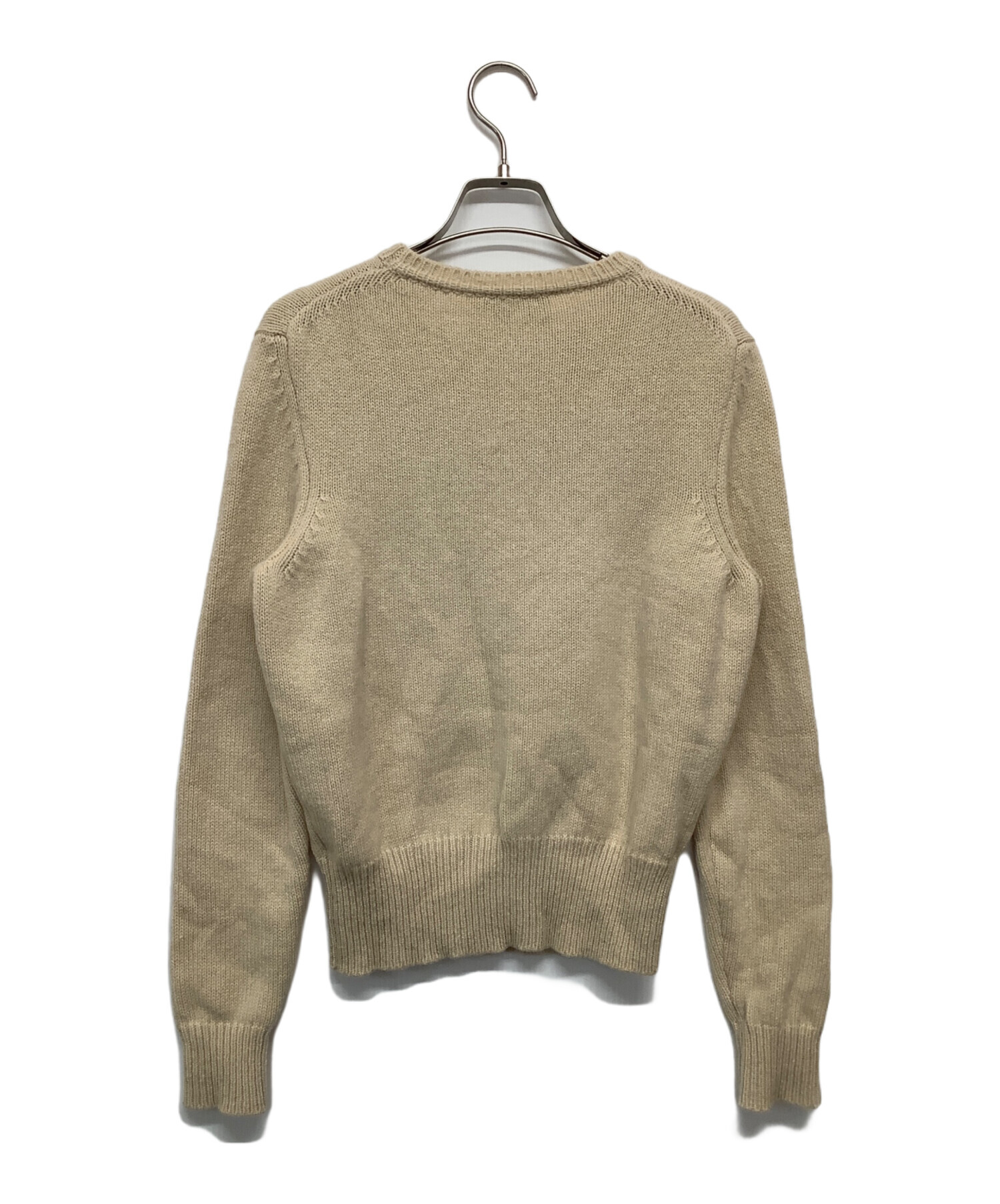 メゾンキツネ　スウェット、GALERIE VIE ファインウールニット　の2点 中古・古着通販】maison kitsune (メゾンキツネ) 厚手ニット ブラウン