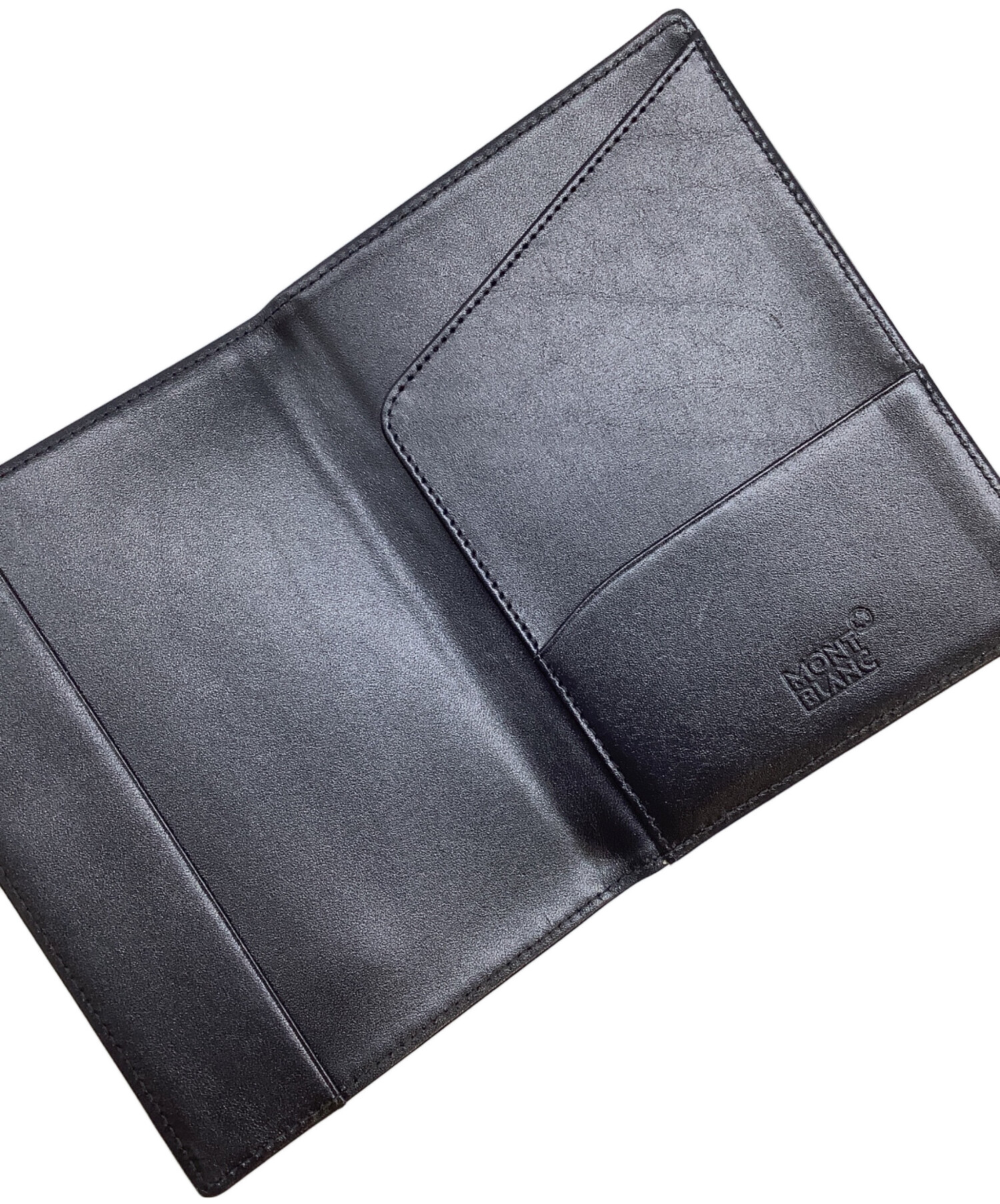 中古　MONTBLANCモンブラン　パスポートケース　ブラック 中古・古着通販】MONTBLANC (モンブラン) パスポートケース ブラック