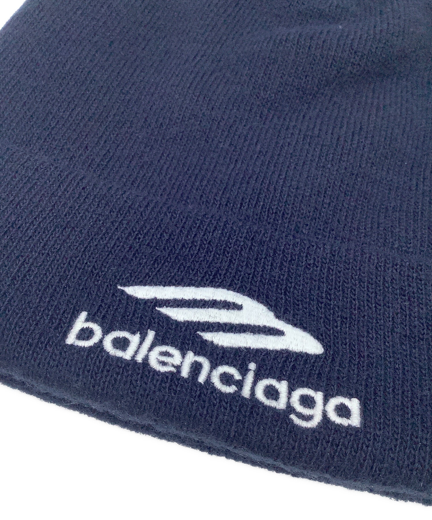 中古・古着通販】BALENCIAGA (バレンシアガ) ニット帽 ブラック サイズ