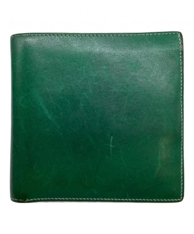 エルメス グリーンレザー 二つ折り財布 中古・古着通販】HERMES (エルメス) 2つ折り財布 エルメス ガリレイ