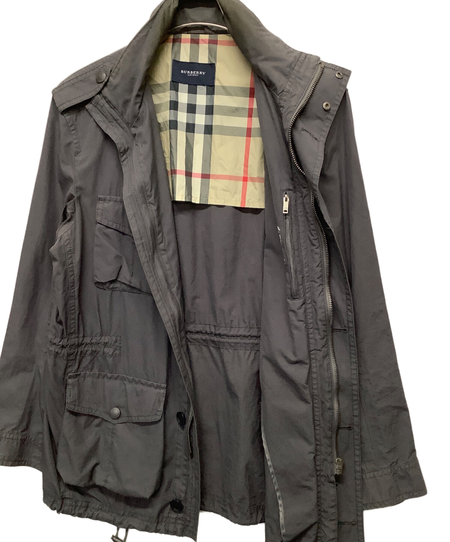 バーバリーロンドン　Burberry London ジャケット　グレージュ　羊革 中古・古着通販】BURBERRY LONDON (バーバリーロンドン) スタンド