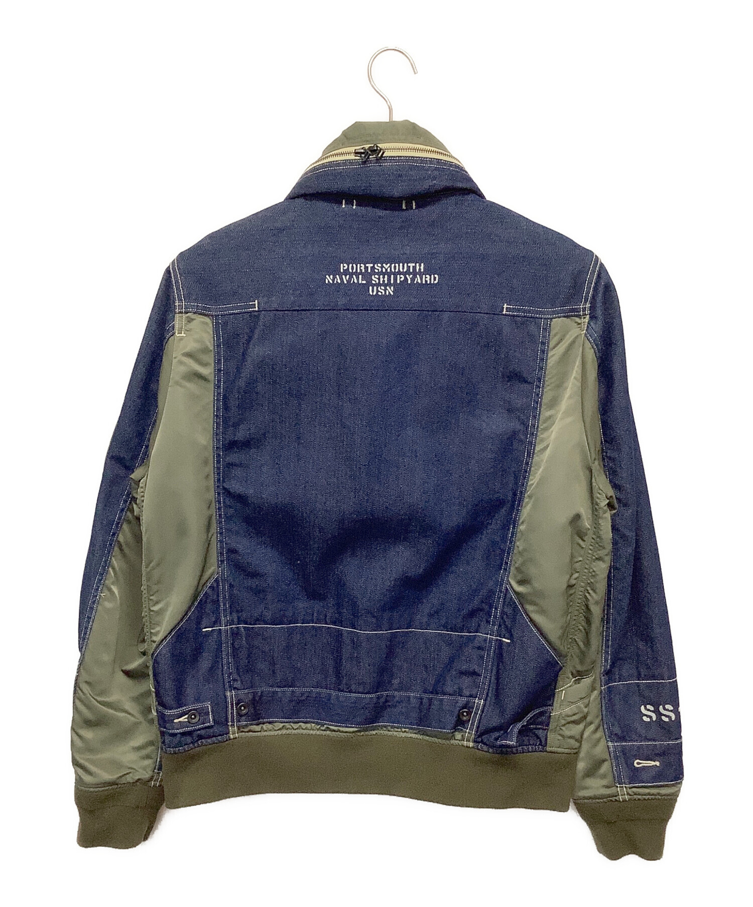 AVIREX　コンビネーションカスタムデニムジャケット　M 中古・古着通販】AVIREX (アヴィレックス) TYPE BLUE タイプブルー